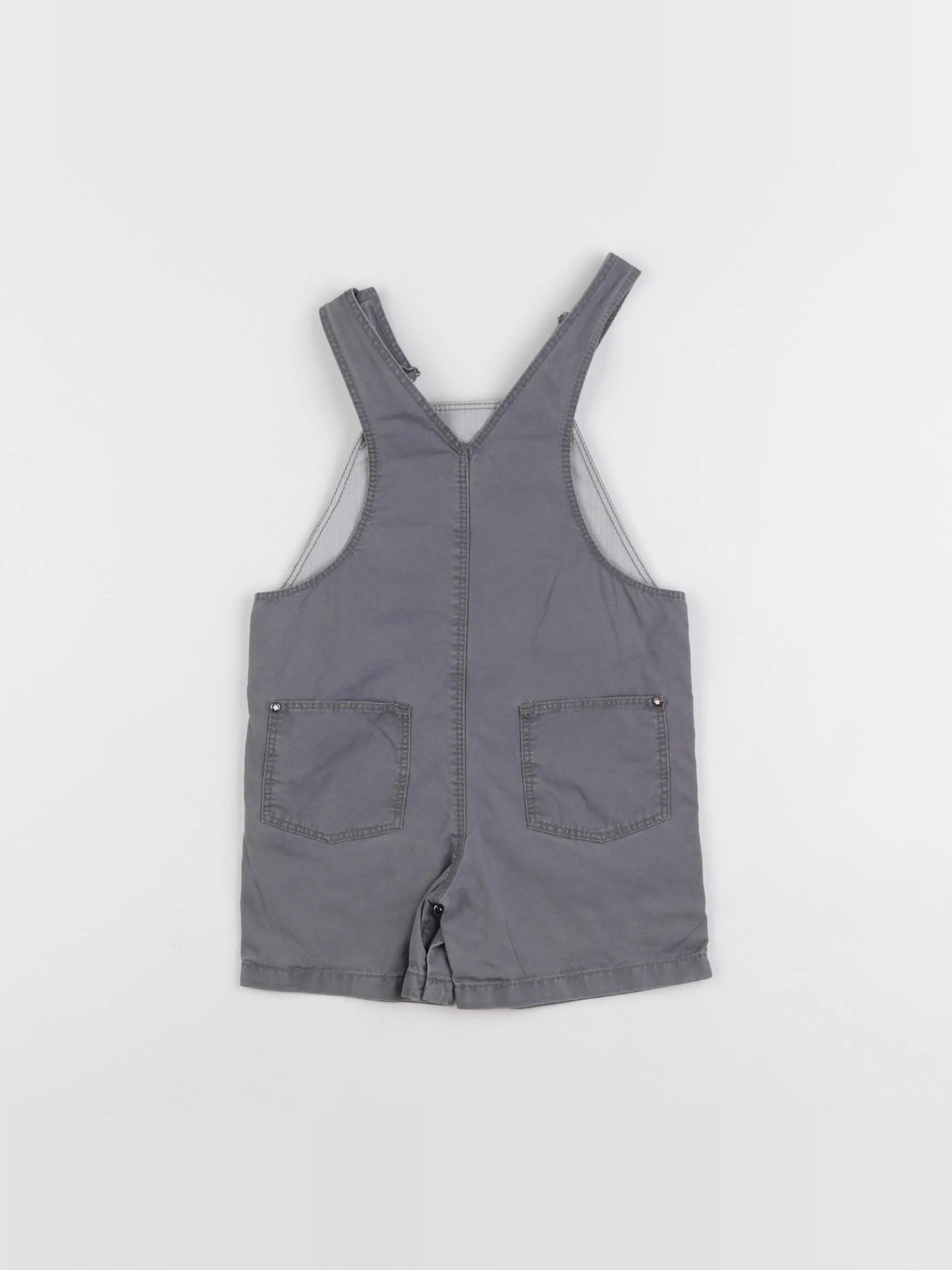 Petit Bateau - salopette gris - 6 mois