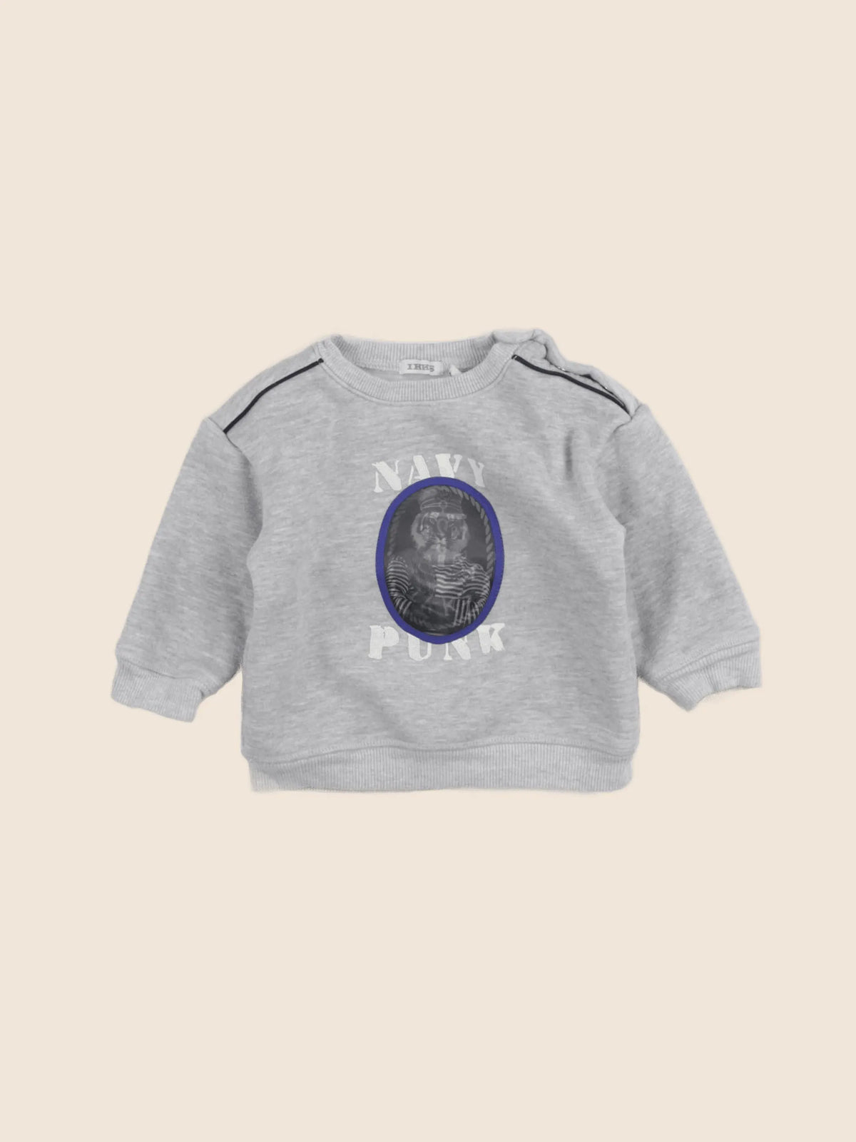 IKKS - sweat gris - 12 mois
