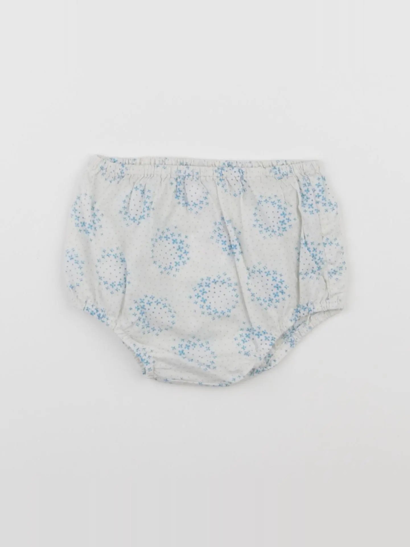Jacadi - bloomer blanc, bleu - 6 mois