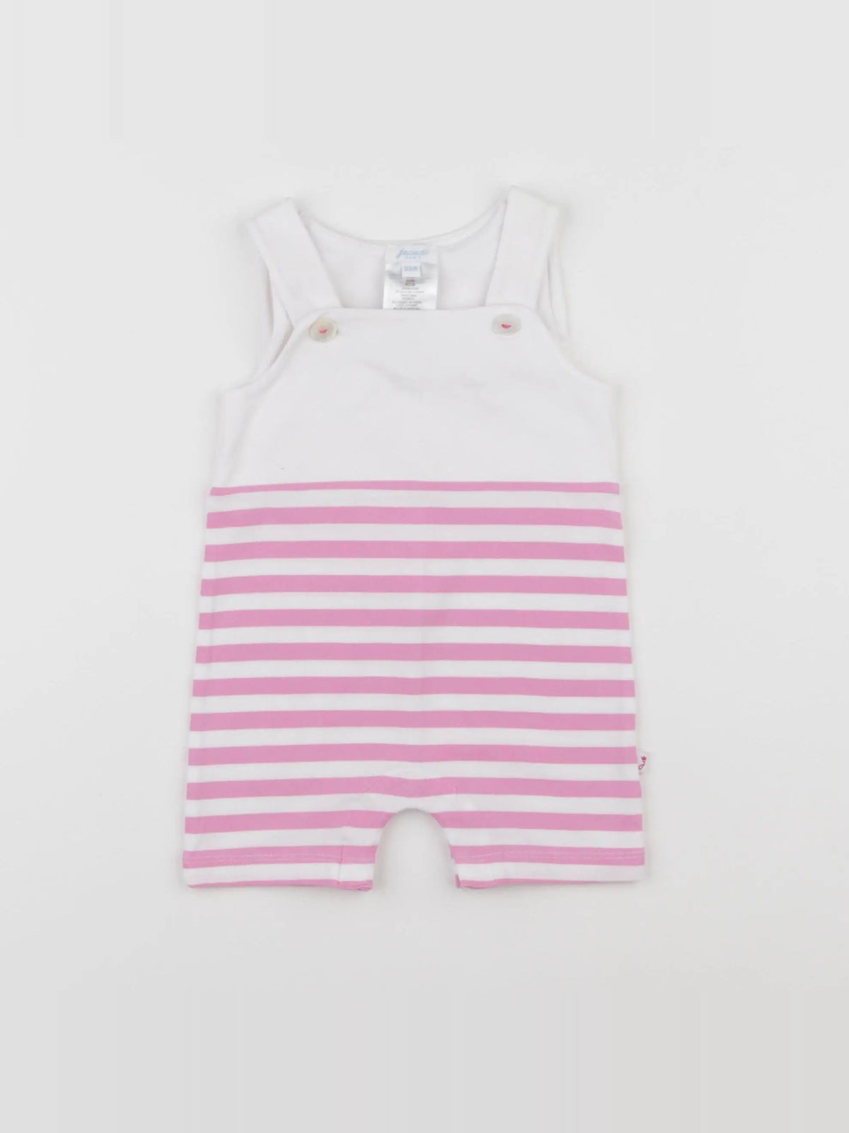 Jacadi - combinaison blanc, rose - 3 mois
