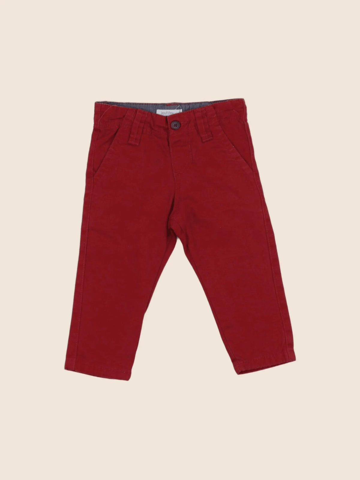 Boutchou - pantalon rouge - 6 mois