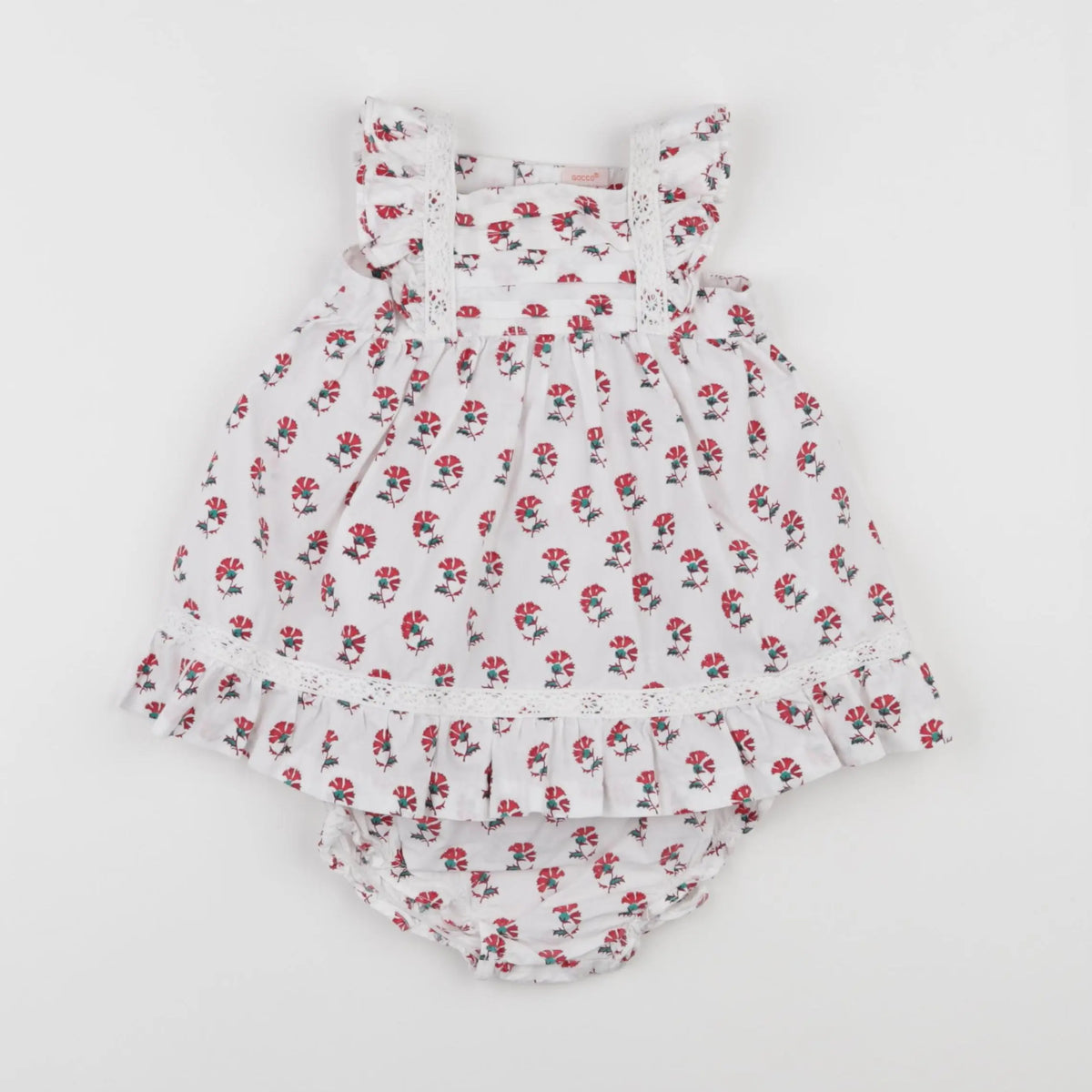 Gocco - robe blanc - 6/9 mois