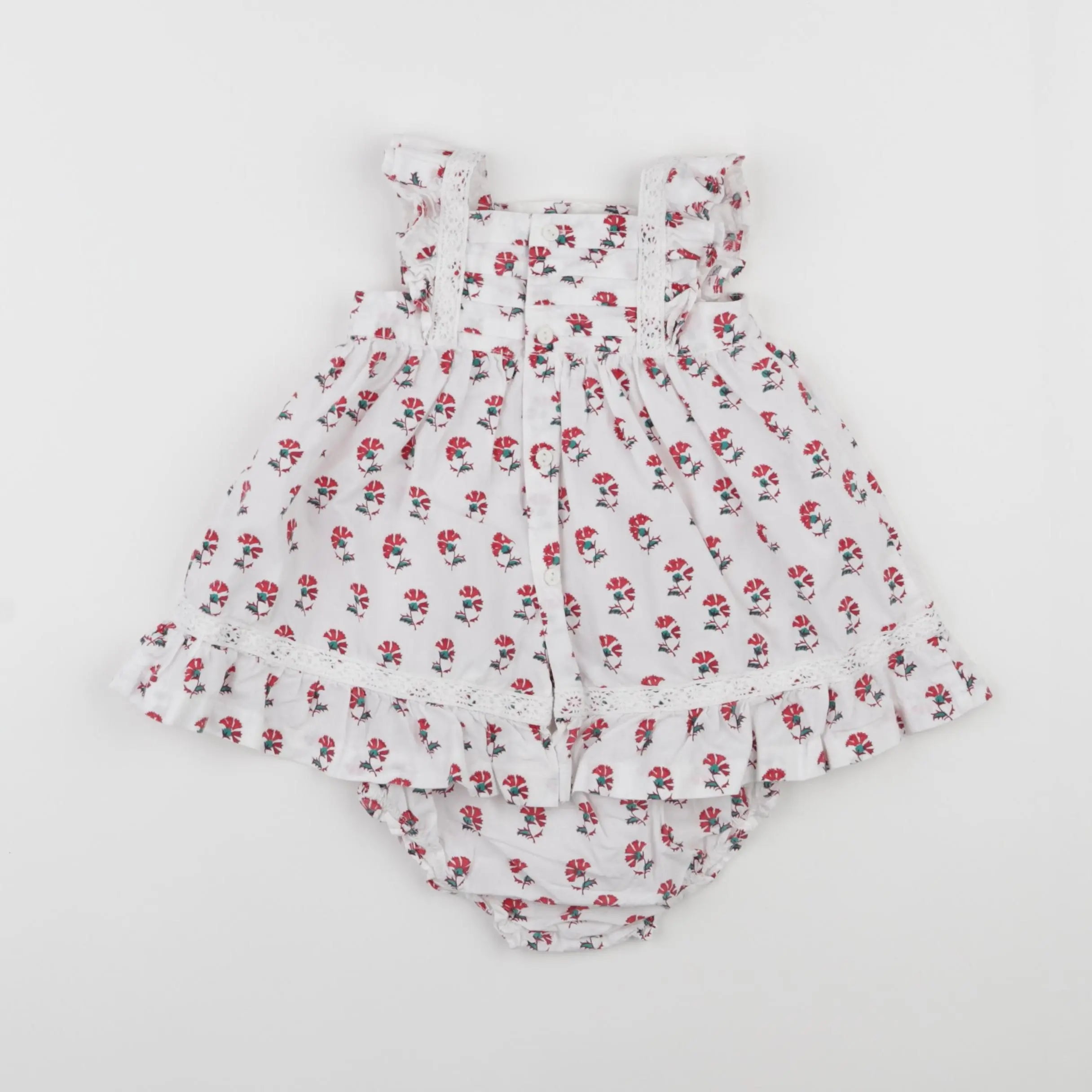 Gocco - robe blanc - 6/9 mois