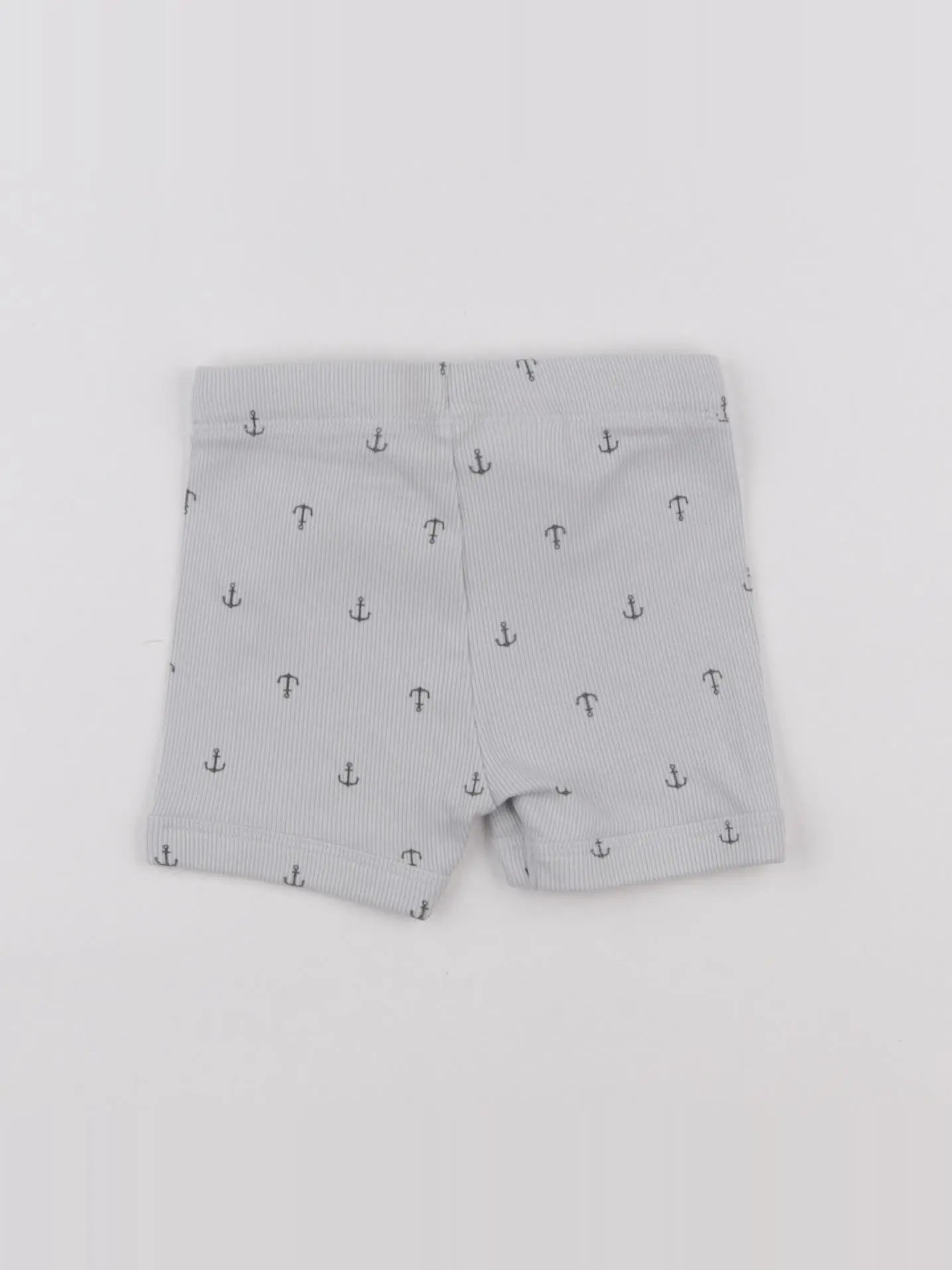 H&M - short bleu - 3/6 mois