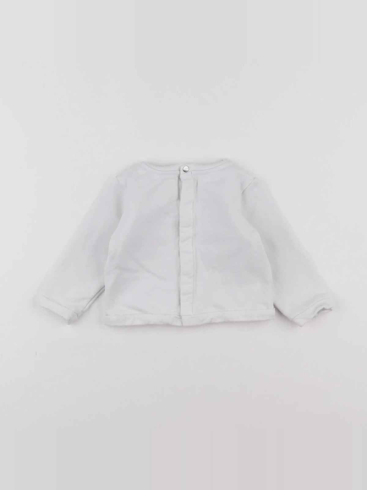 Jacadi - sweat blanc - 12 mois