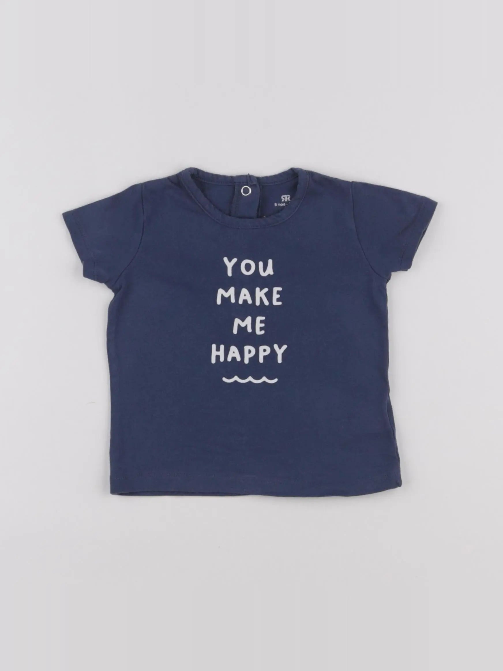 La Redoute - tee-shirt bleu - 6 mois