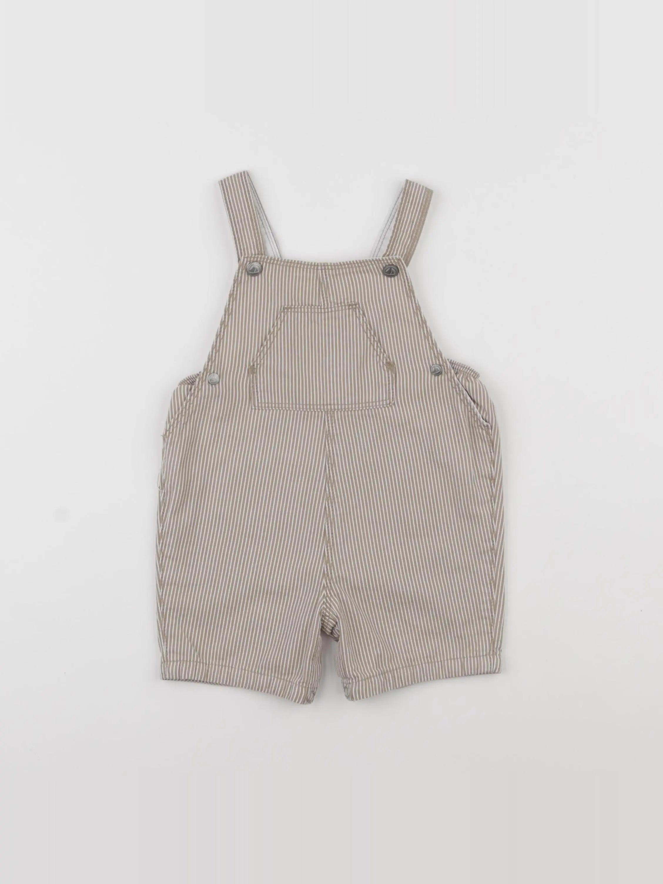 Petit Bateau - salopette beige - 6 mois