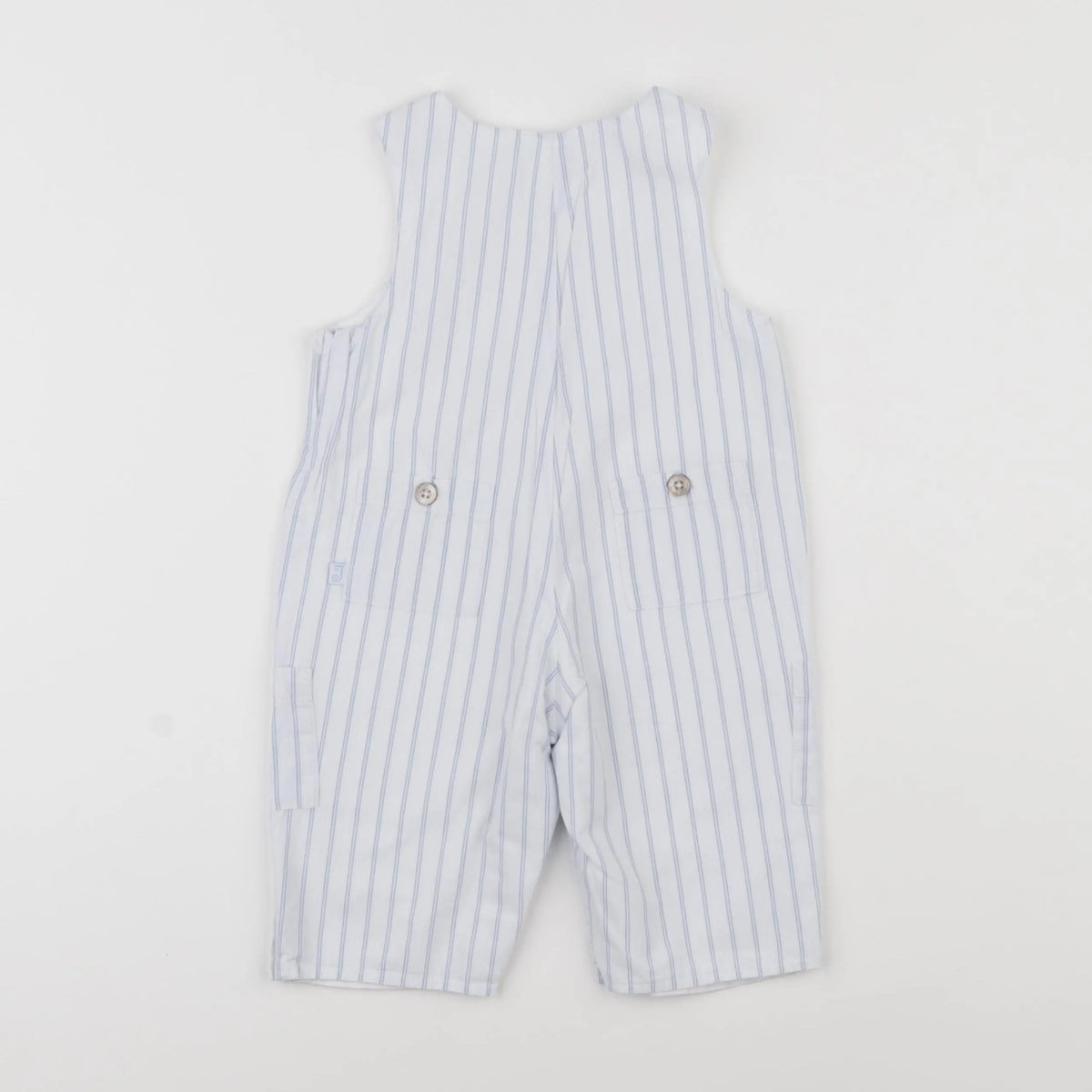 Jacadi - salopette blanc, bleu - 6 mois