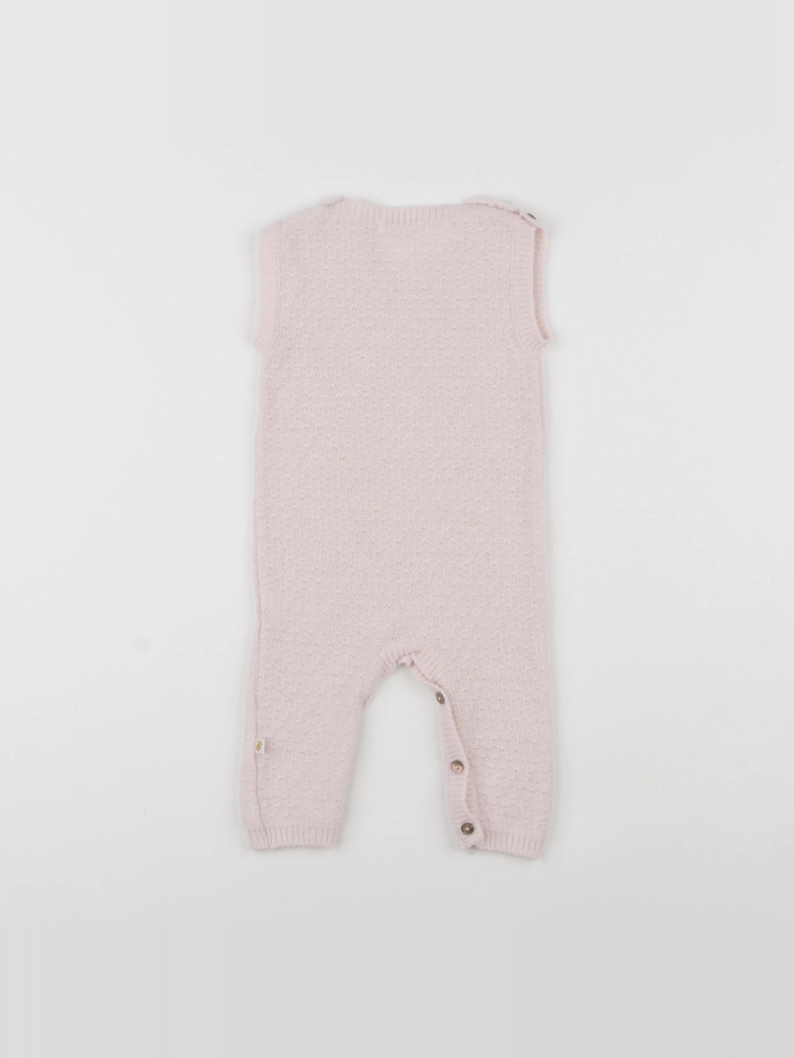 Les Enfantines - combinaison rose - 3 mois