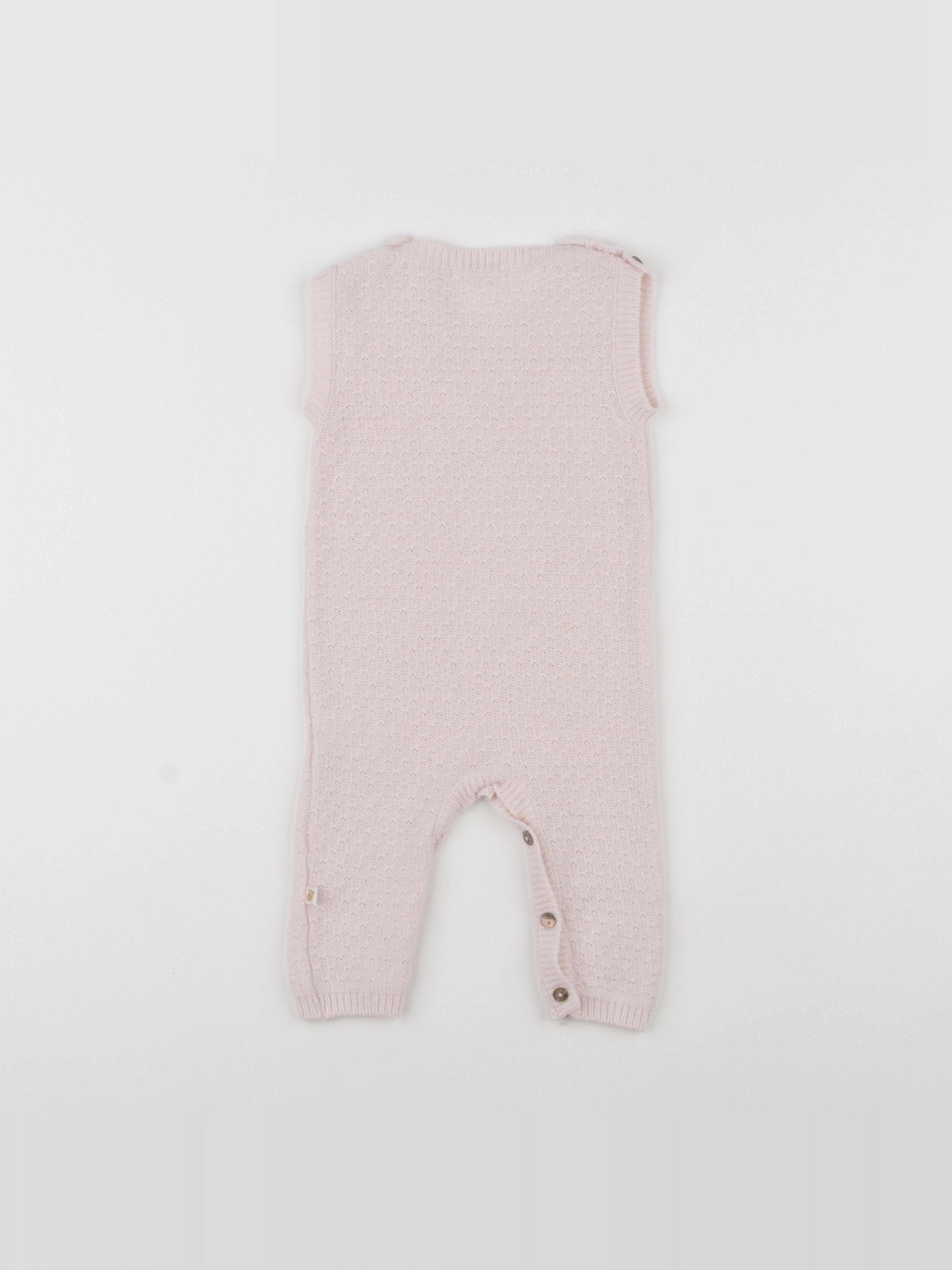 Les Enfantines - combinaison rose - 3 mois