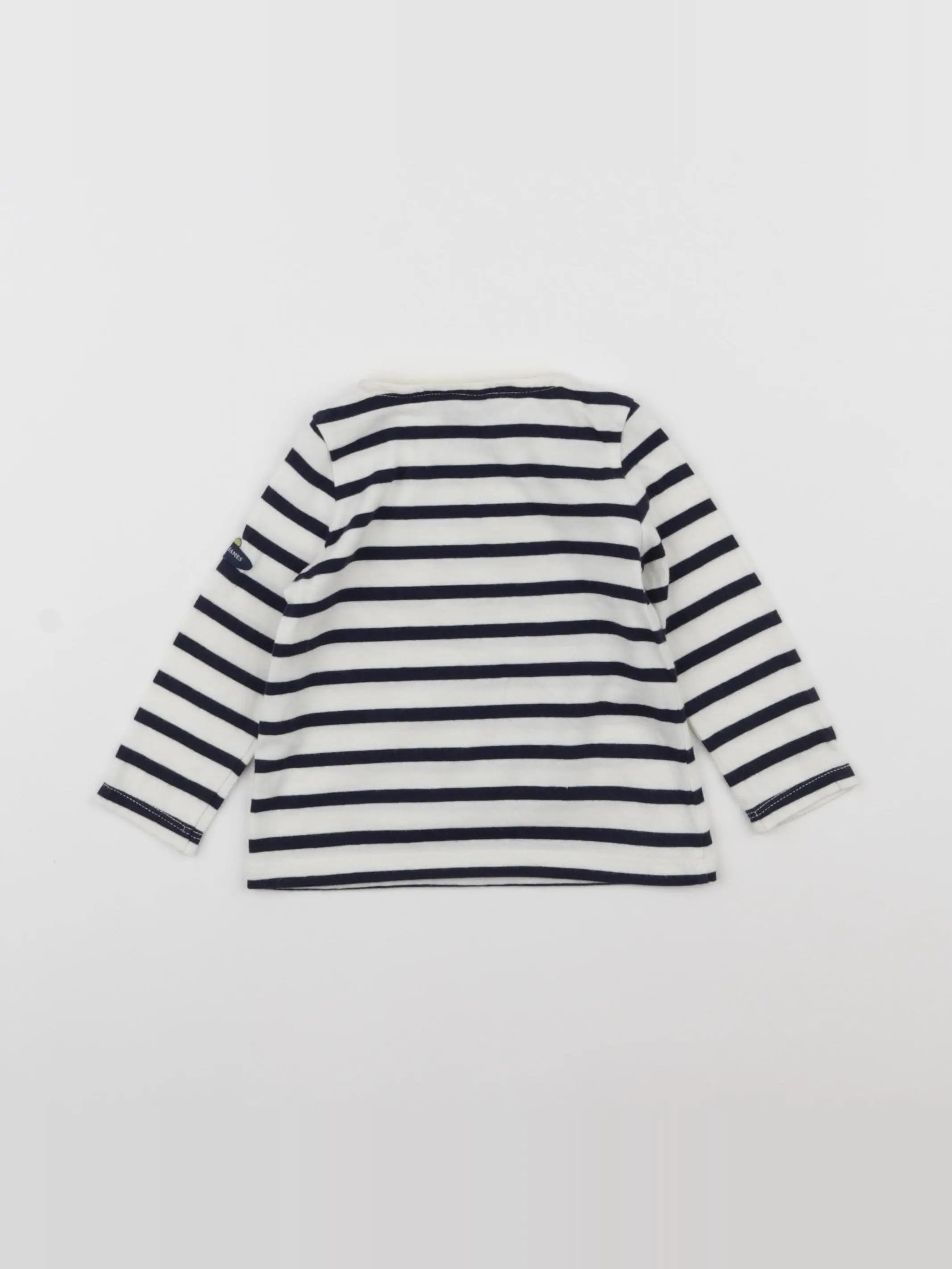 Natalys - tee-shirt blanc, bleu - 6 mois