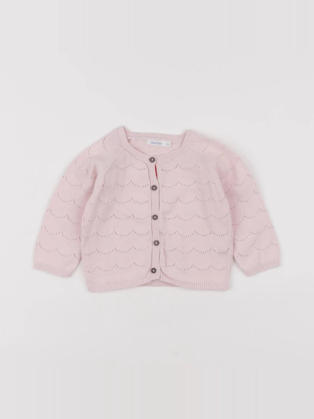 Boutchou - gilet rose - 6 mois