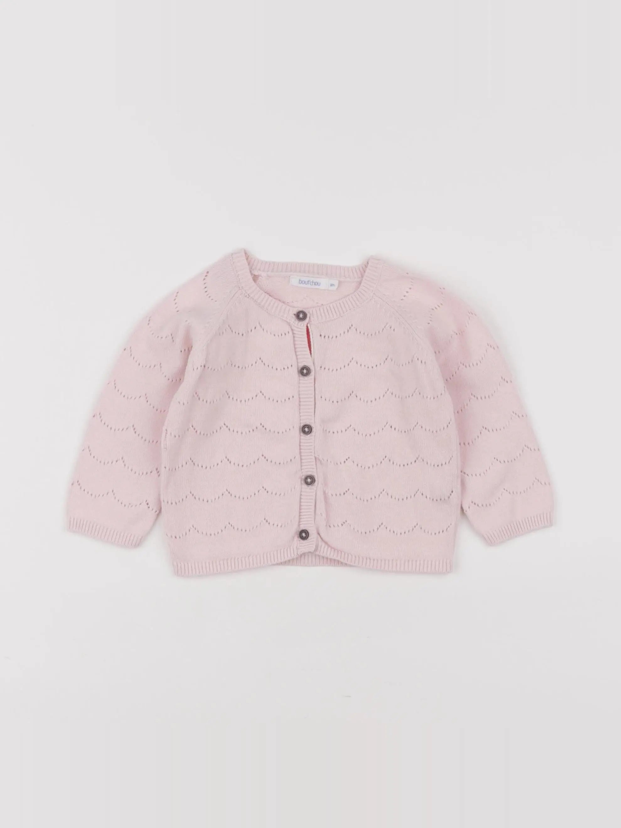 Boutchou - gilet rose - 6 mois