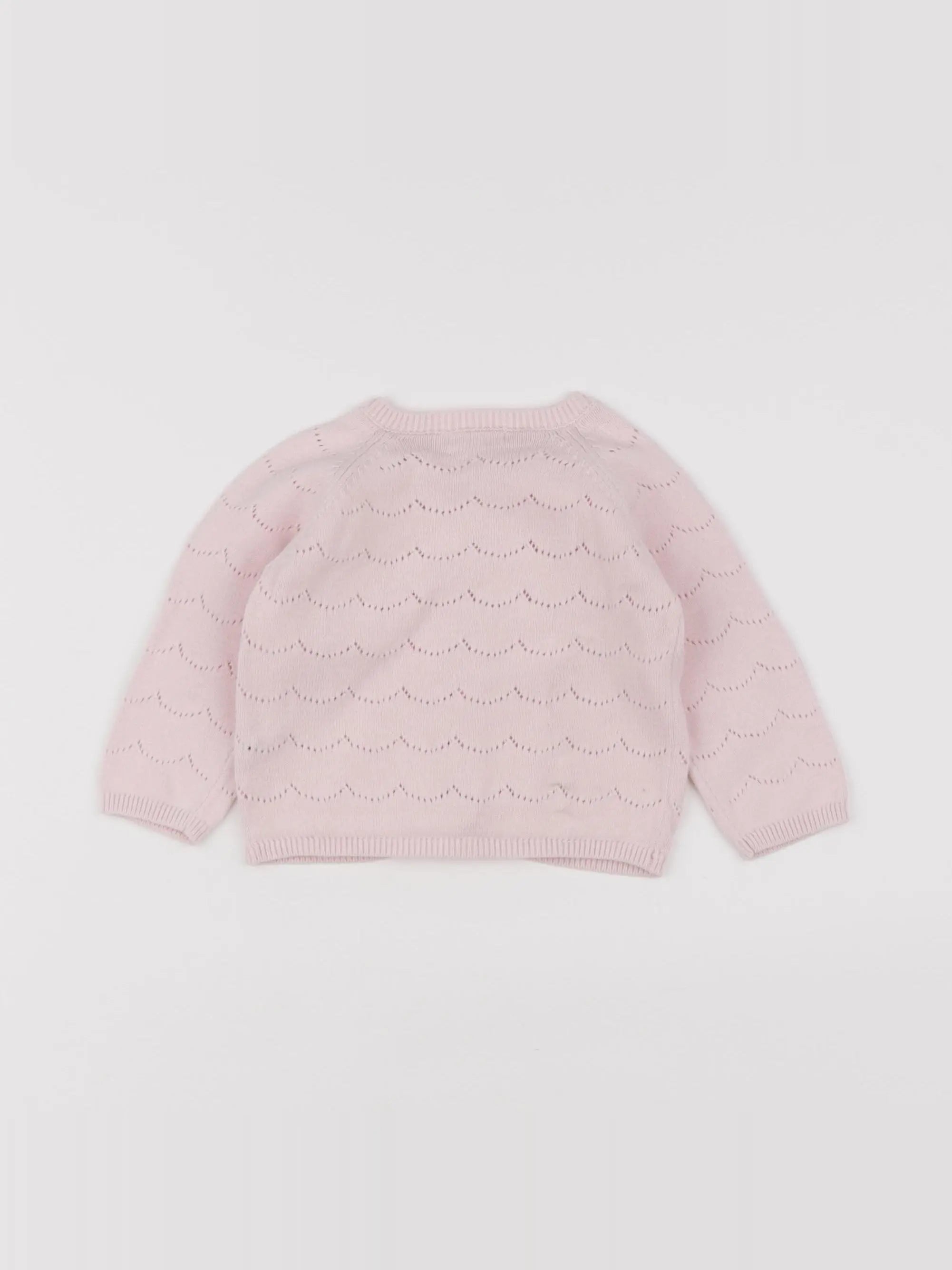 Boutchou - gilet rose - 6 mois