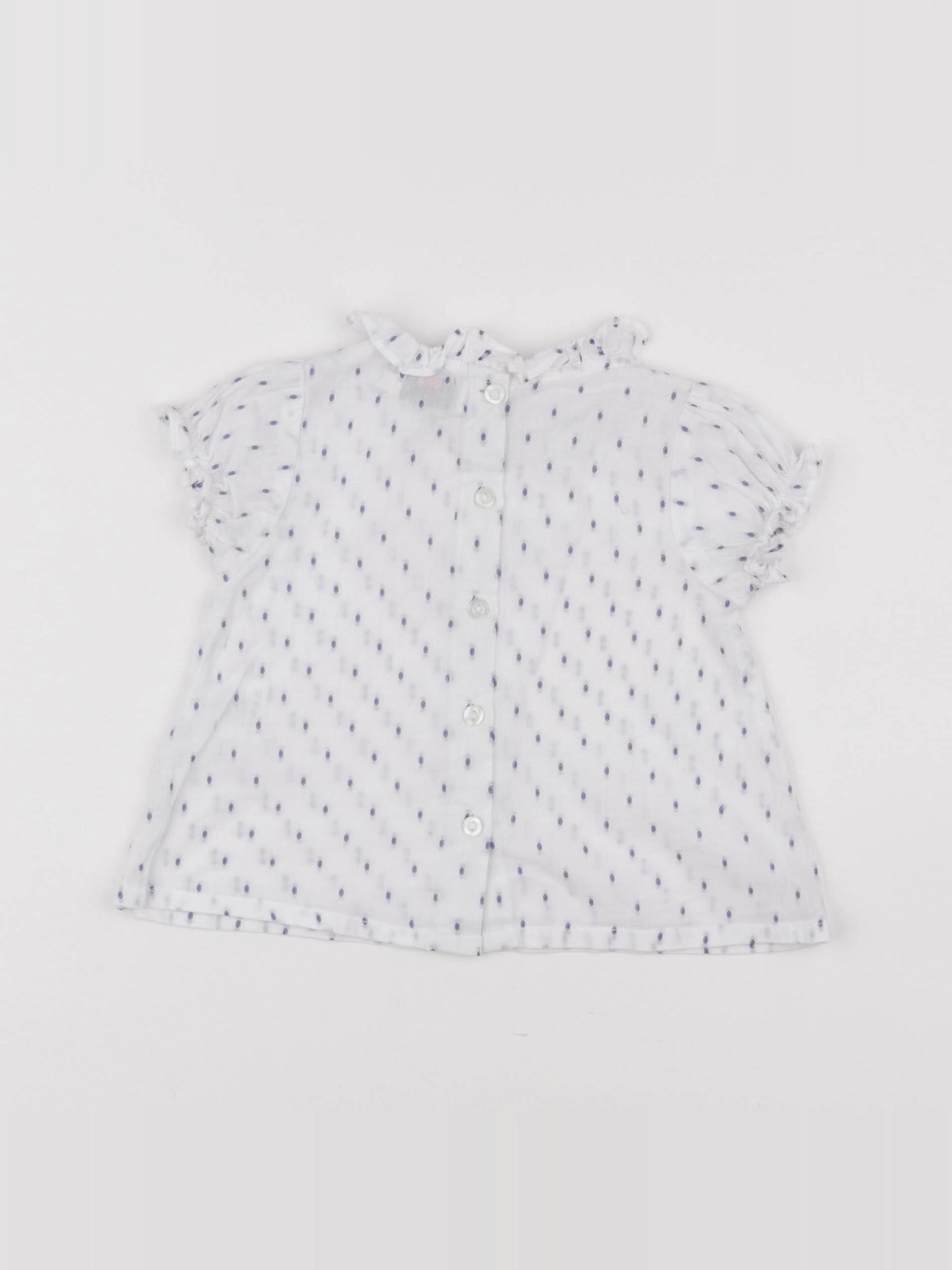Cyrillus - blouse blanc - 9 mois