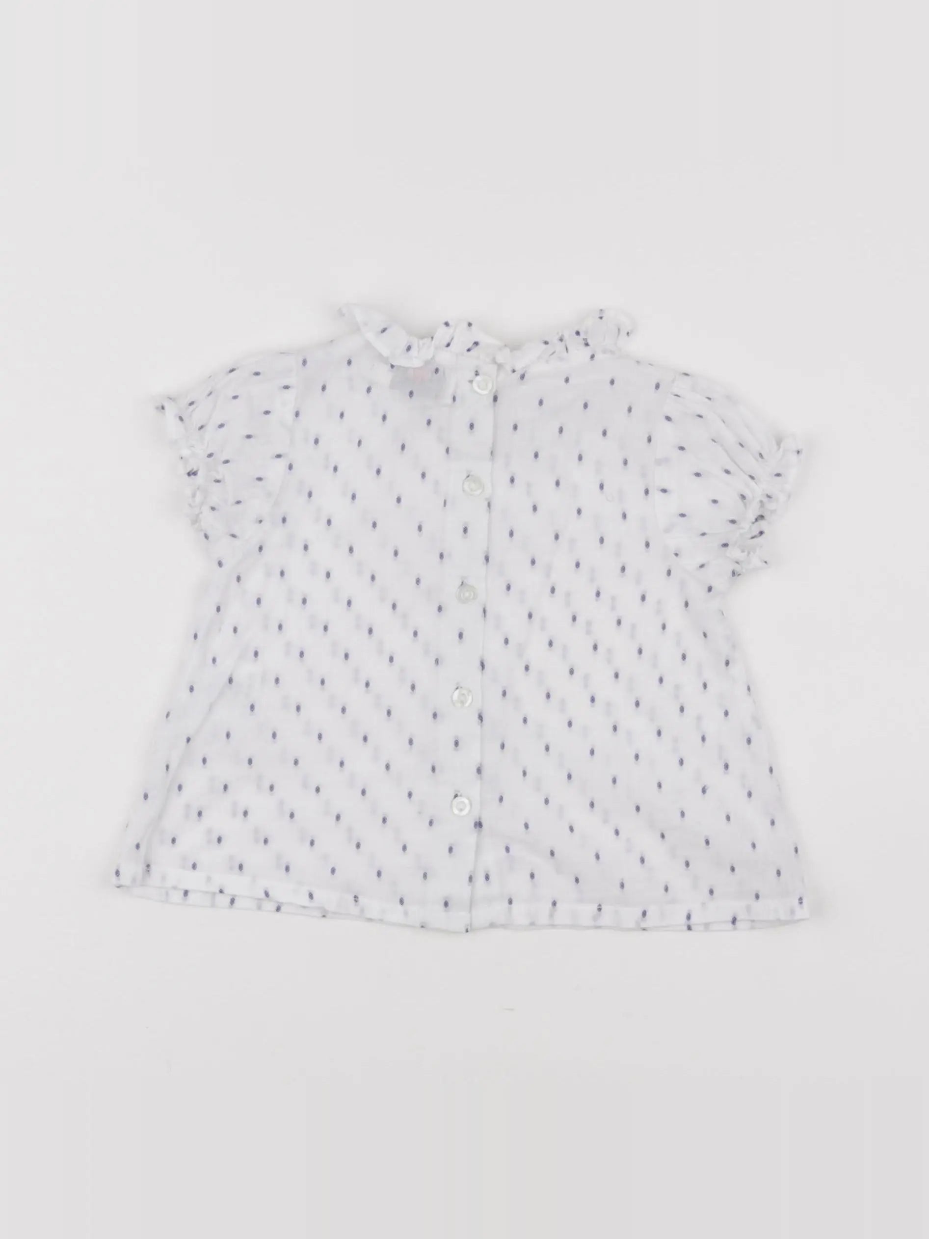 Cyrillus - blouse blanc - 9 mois