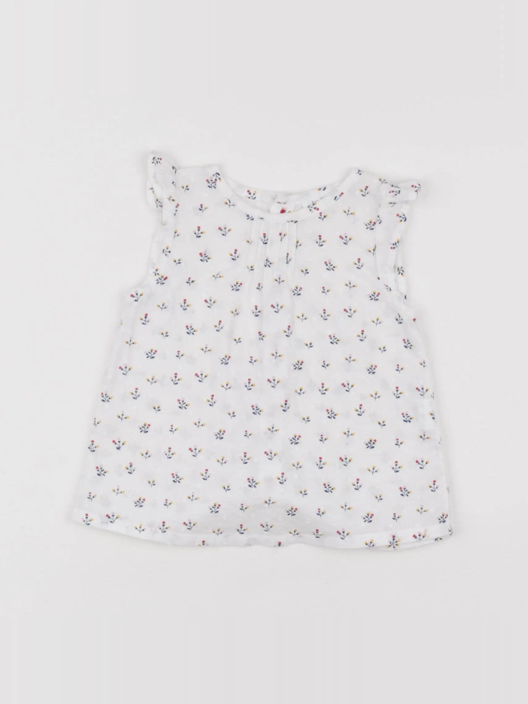 Boutchou - blouse blanc - 9 mois