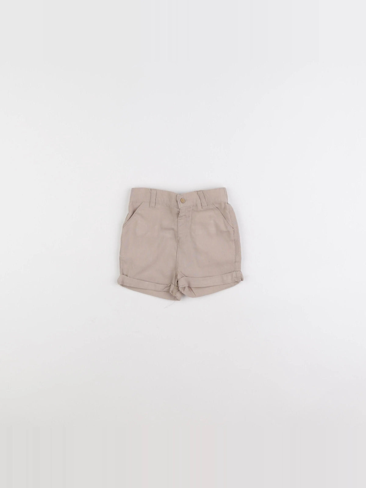 Vertbaudet - short beige - 9 mois