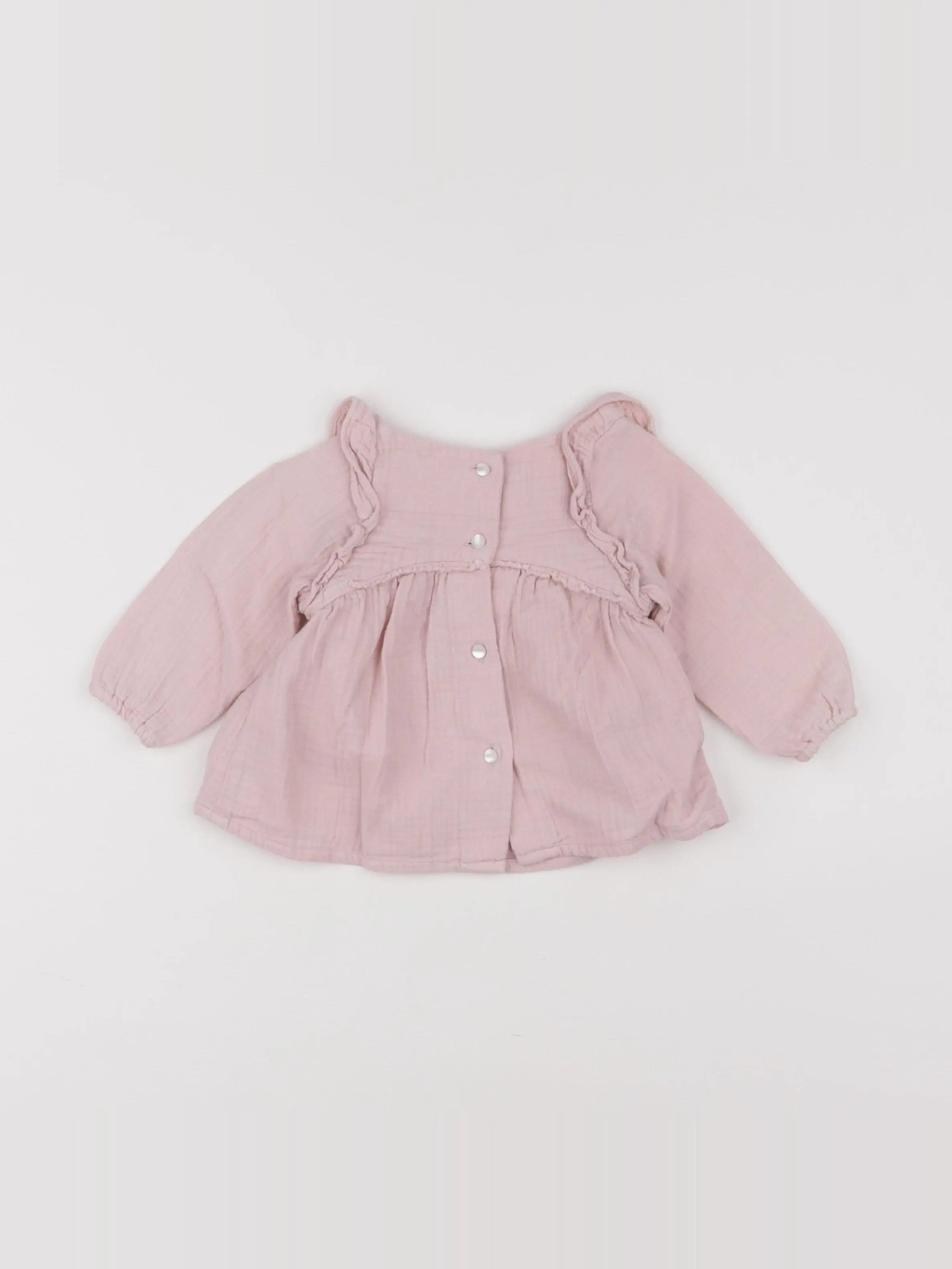 Bonton - blouse rose - 6 mois