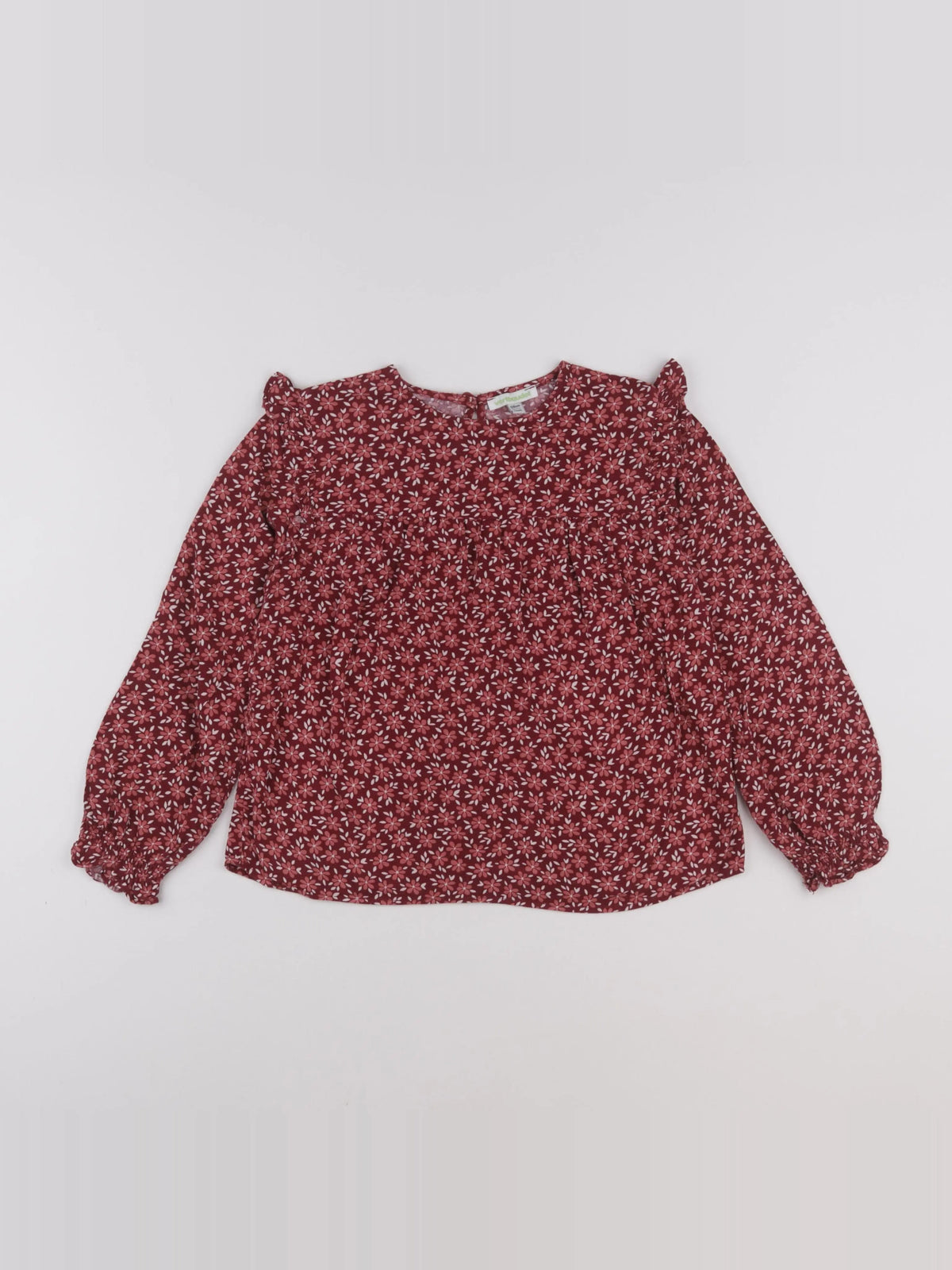 Vertbaudet - blouse rouge - 8 ans