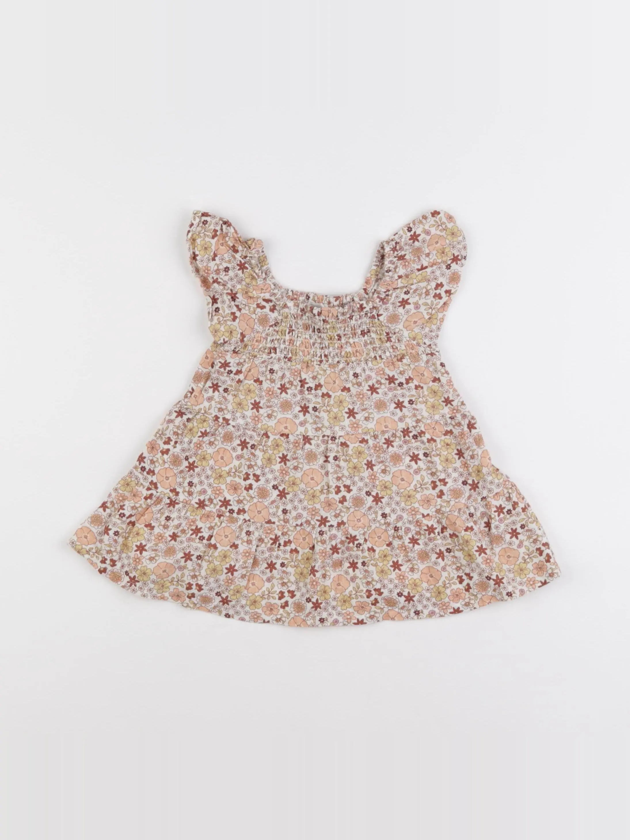 Vertbaudet - robe multicolore - 6 mois