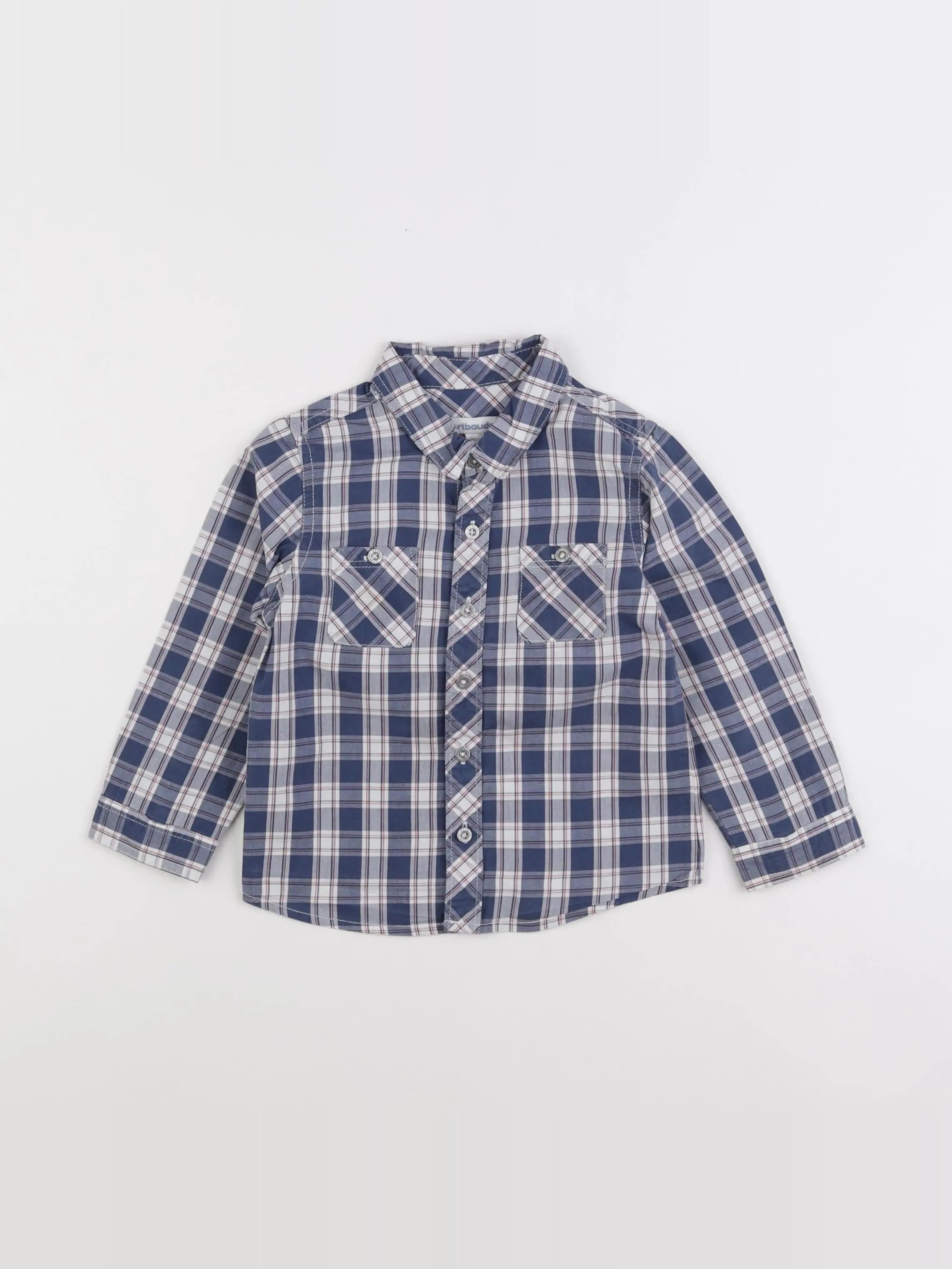 Vertbaudet - chemise bleu - 2 ans