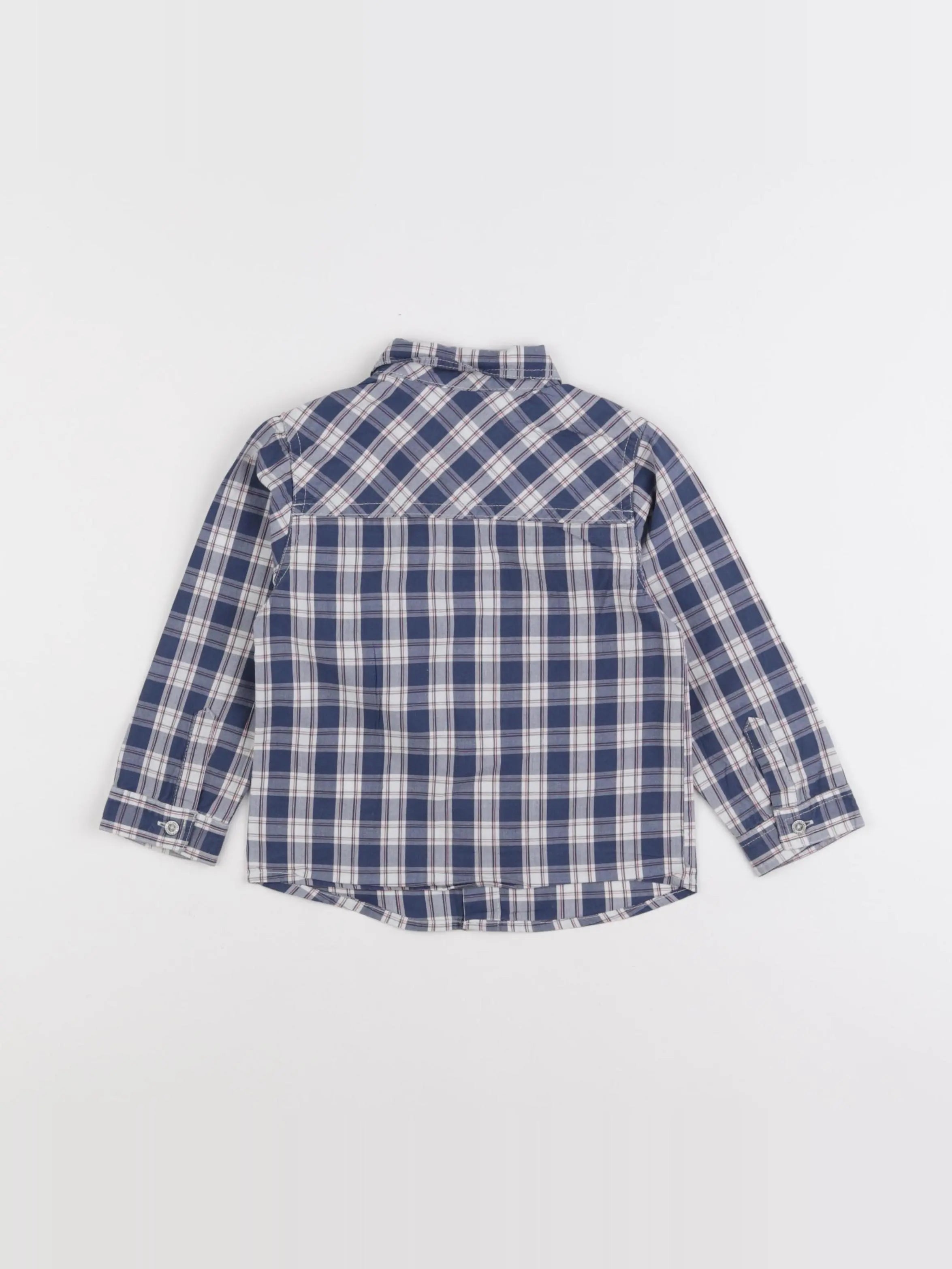 Vertbaudet - chemise bleu - 2 ans