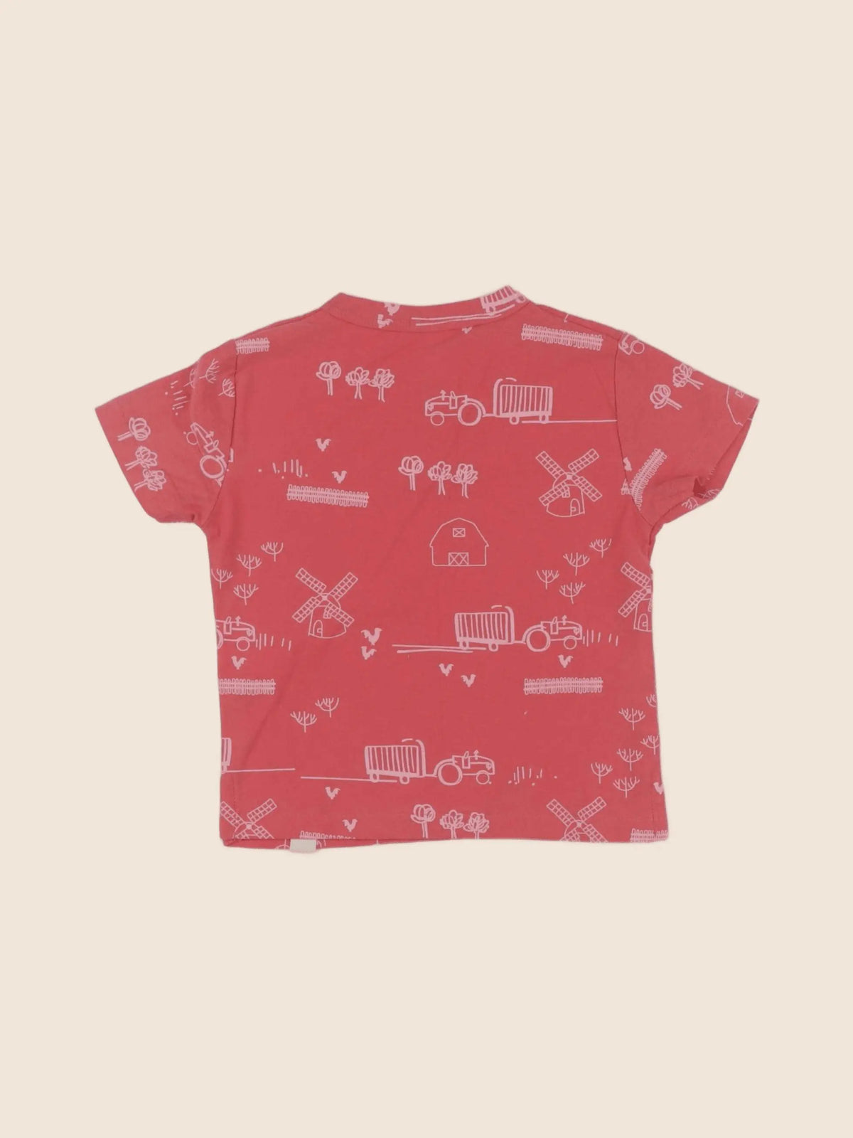 Zara - tee-shirt rouge - 3/6 mois