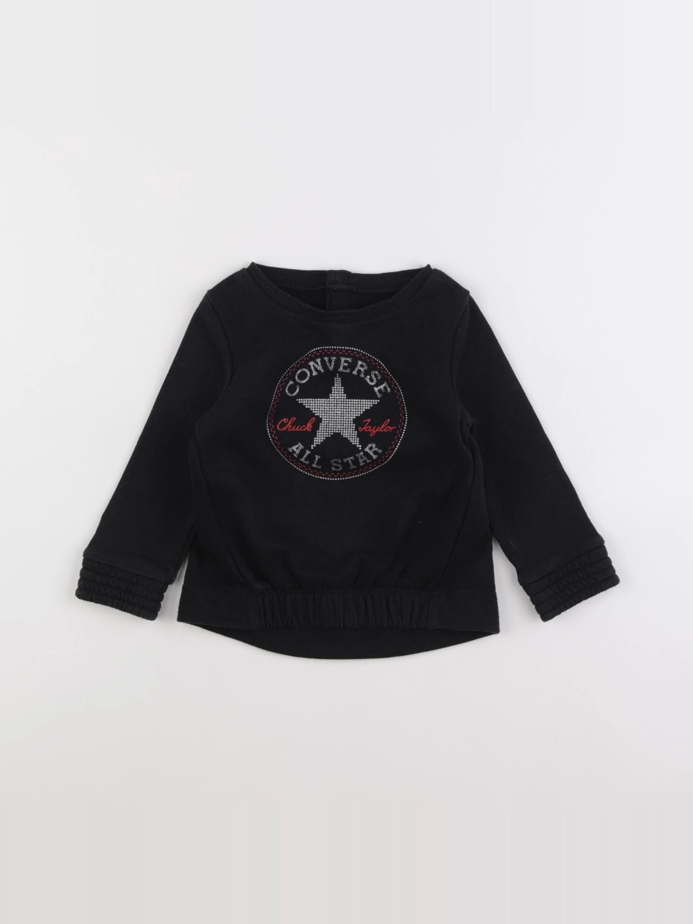 Converse - sweat noir - 18 mois