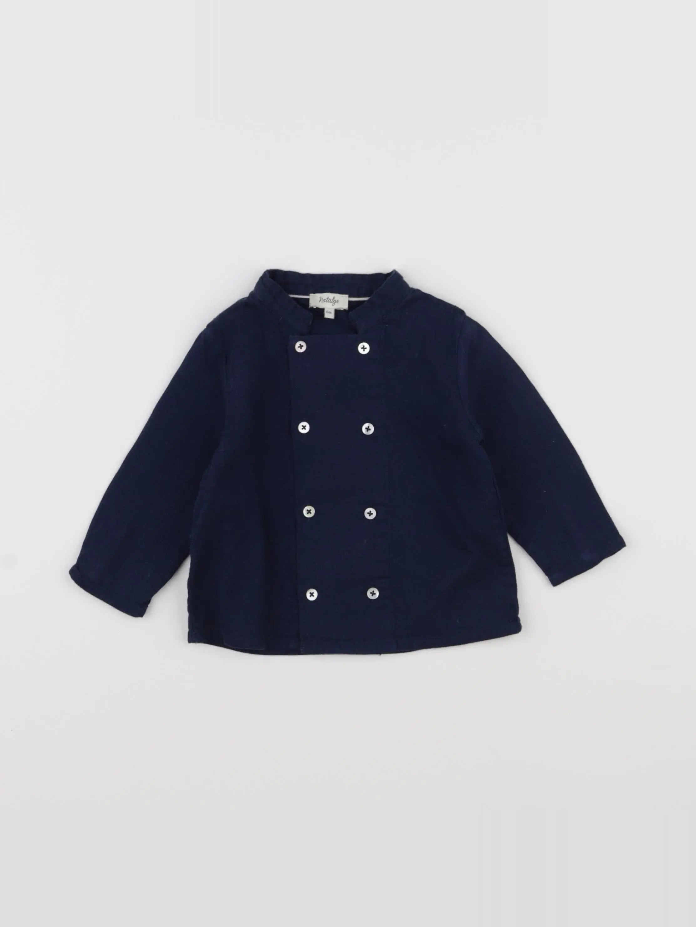 Natalys - chemise bleu - 6 mois