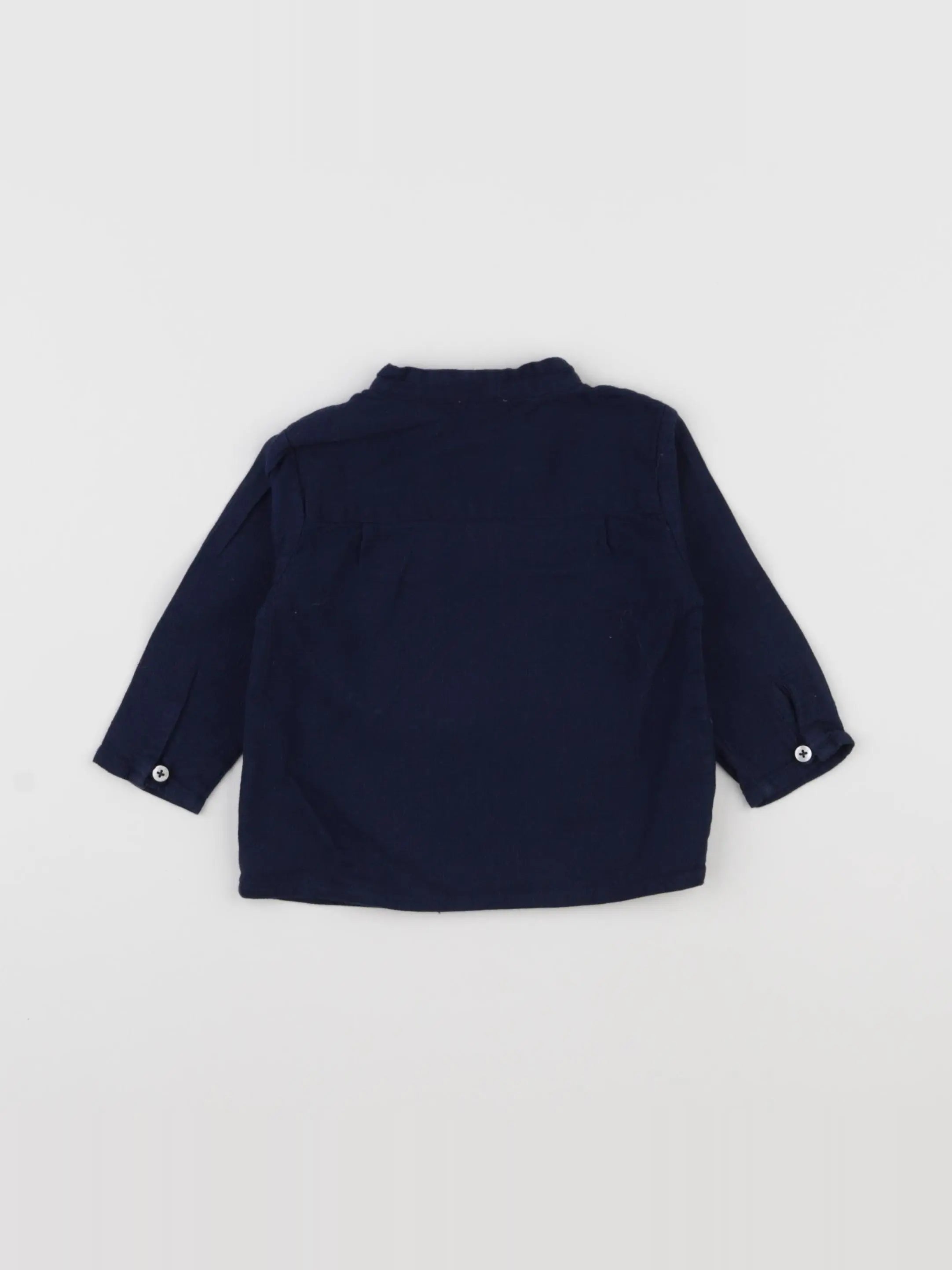 Natalys - chemise bleu - 6 mois