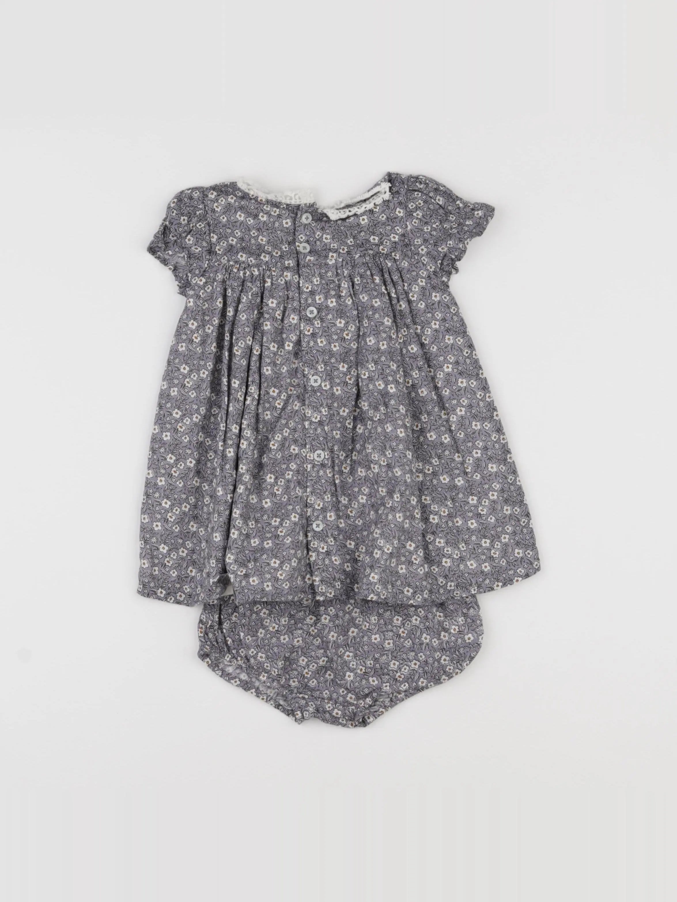 Boutchou - robe violet - 3 mois