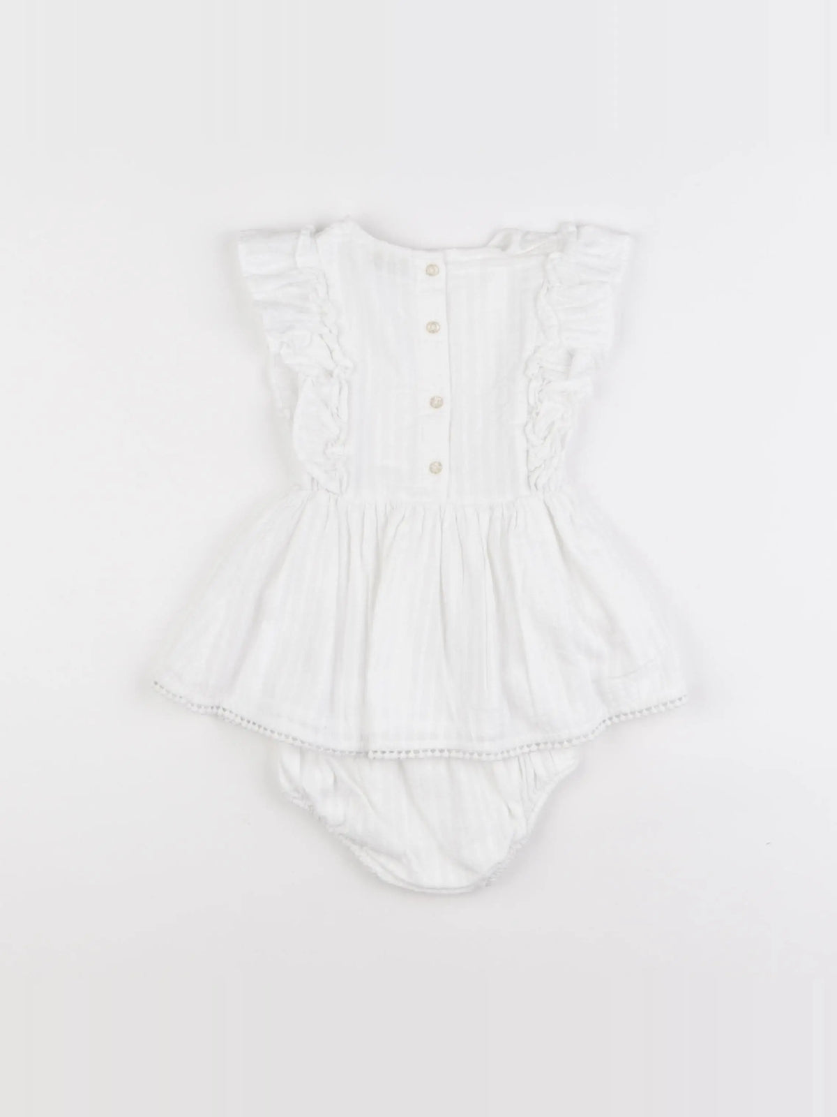 Tape à l'oeil - robe blanc - 9 mois