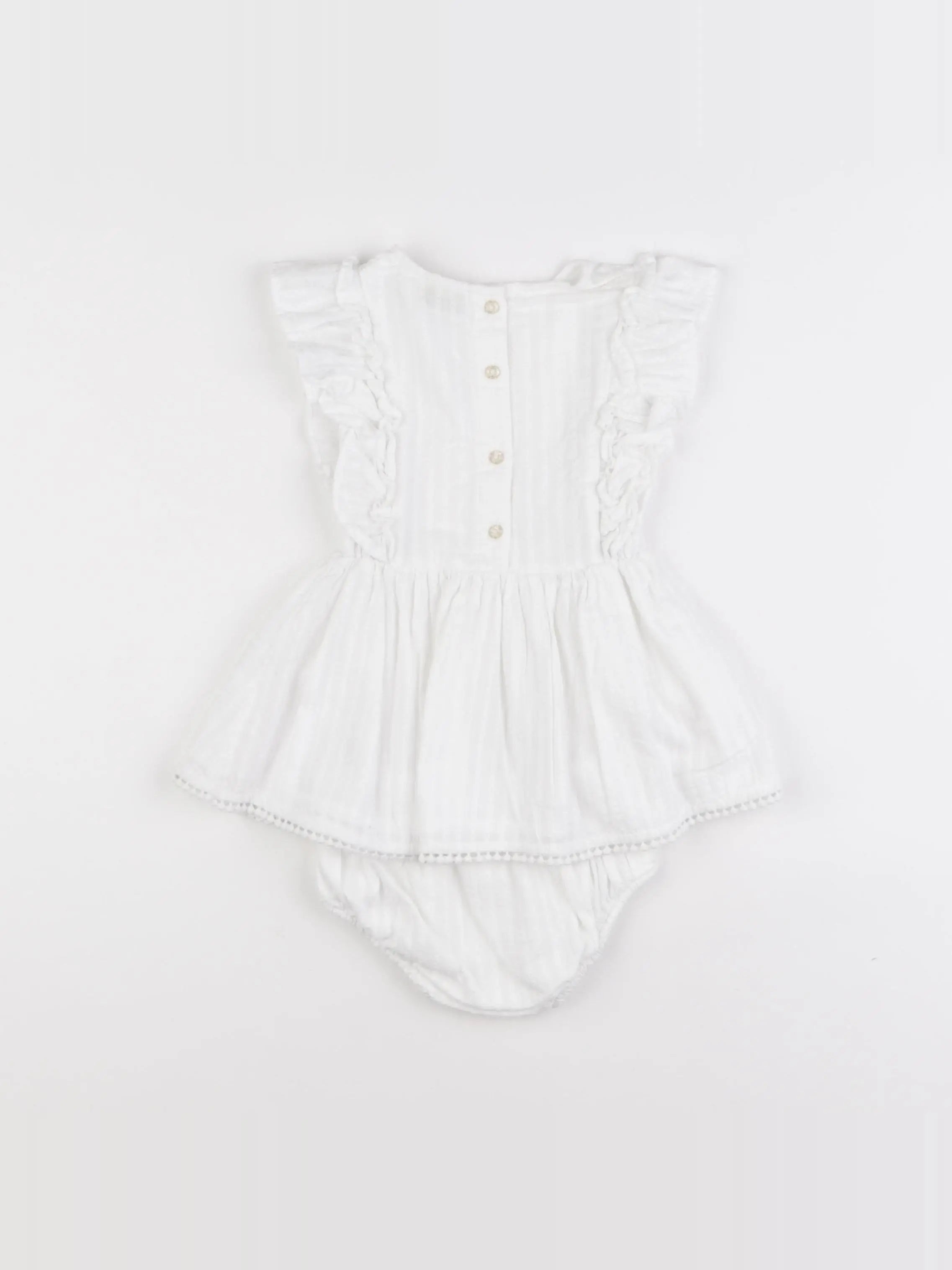 Tape à l'oeil - robe blanc - 9 mois