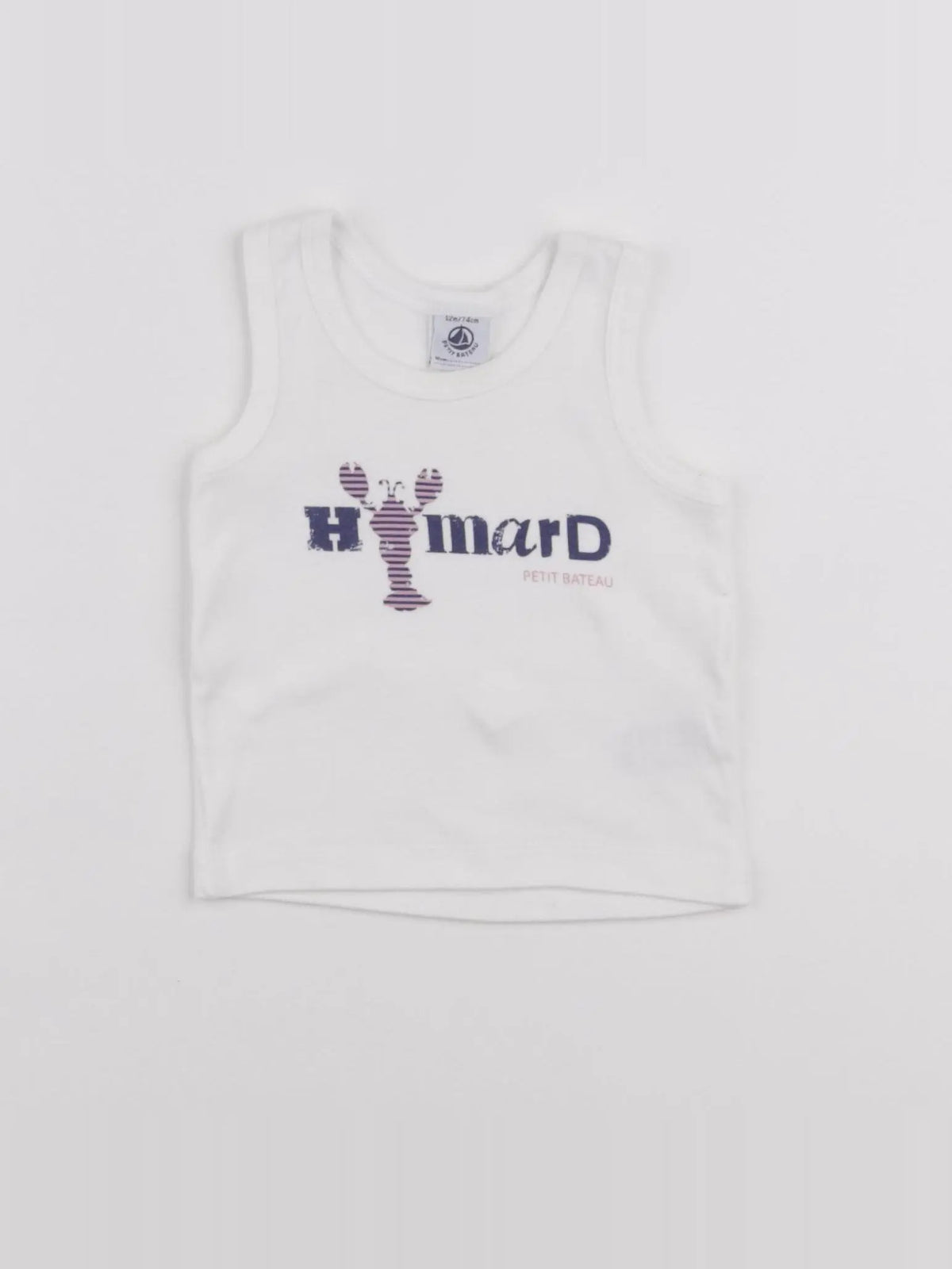 Petit Bateau - maillot de corps blanc - 12 mois