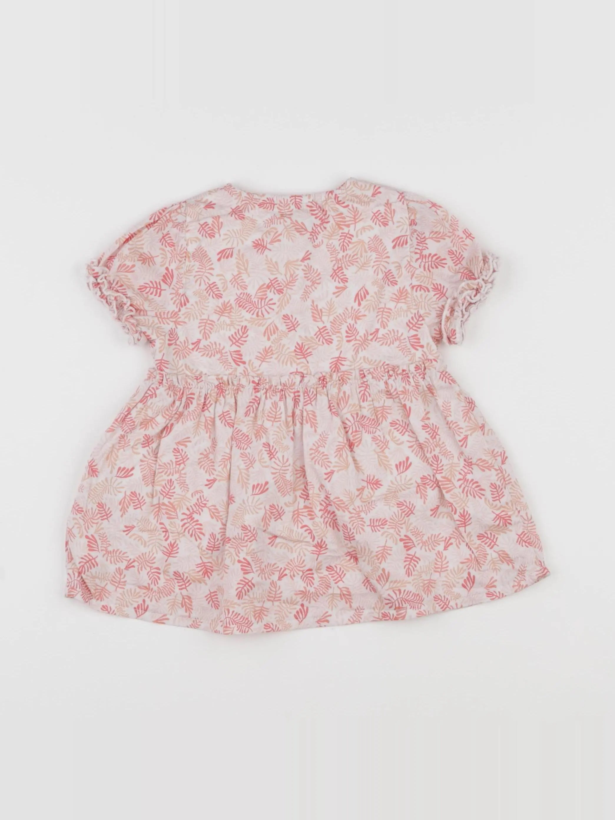 Tape à l'oeil - robe rose, blanc - 6 mois