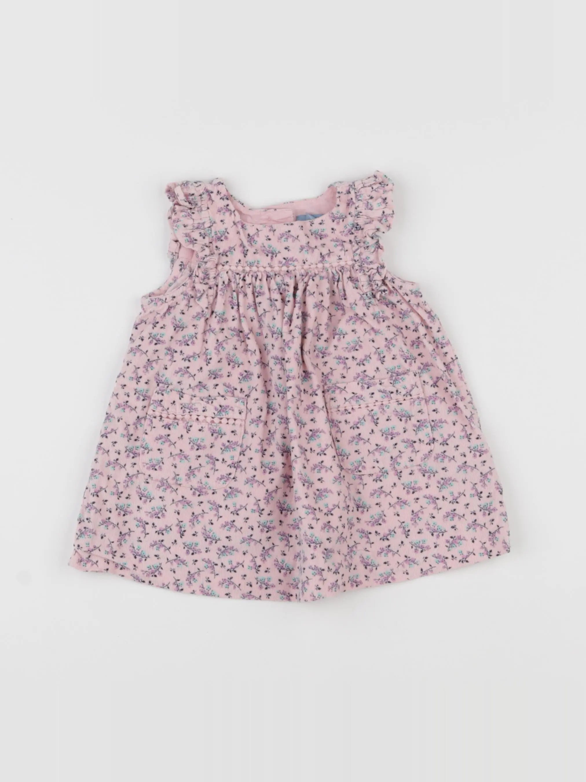 GAP - robe violet, rose - 3/6 mois