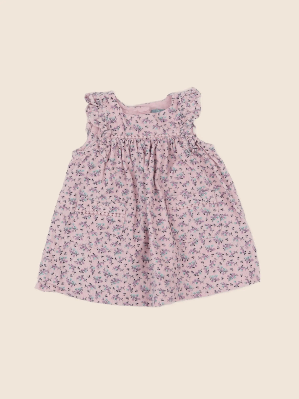 GAP - robe violet, rose - 3/6 mois
