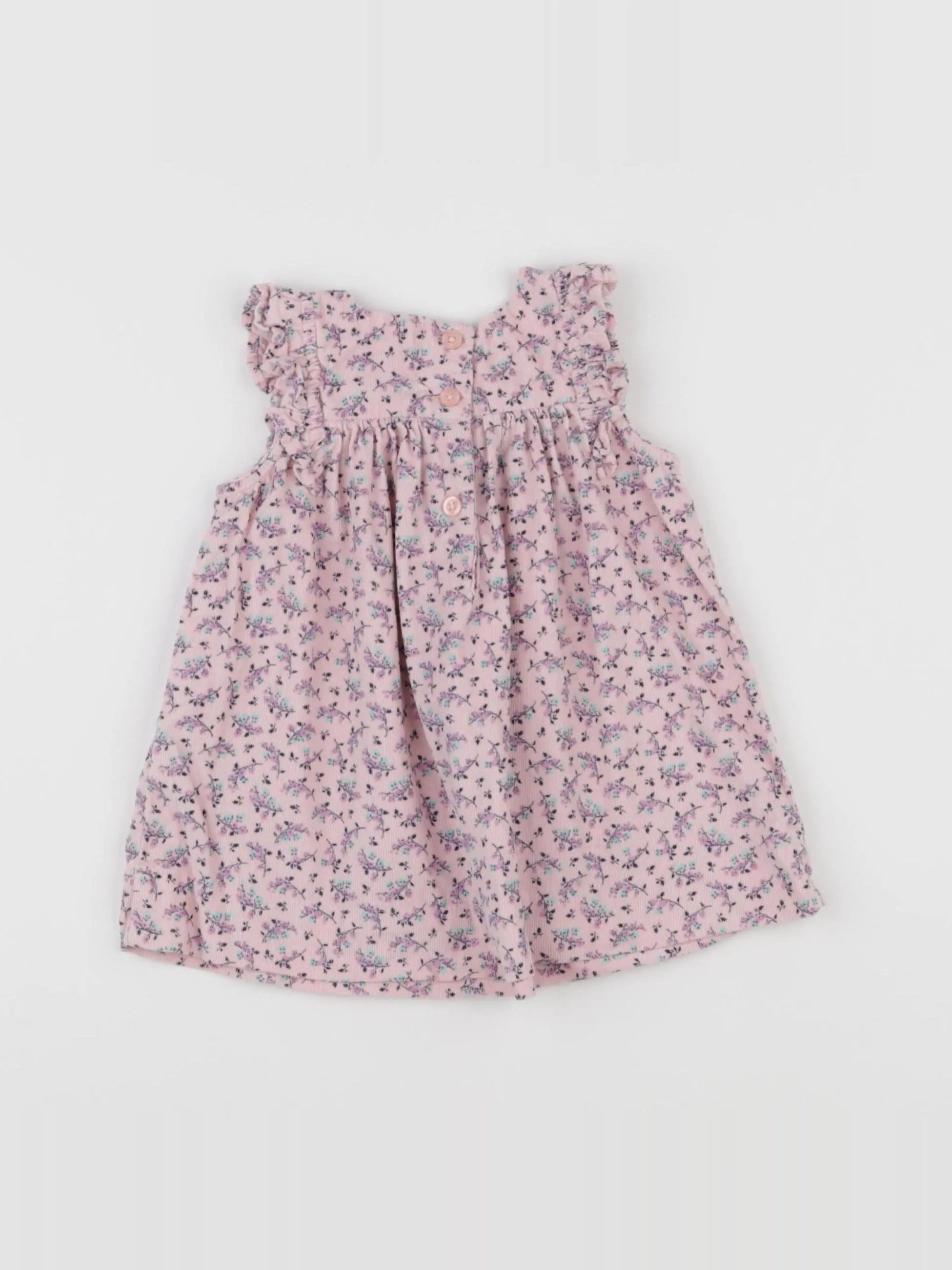 GAP - robe violet, rose - 3/6 mois