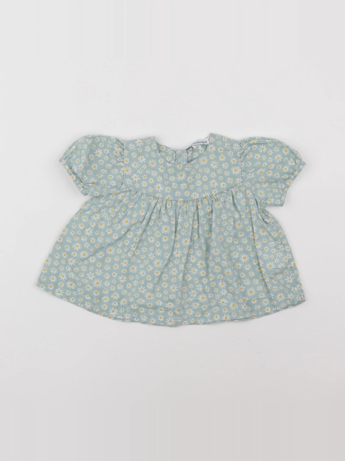 Vertbaudet - blouse vert - 6 mois
