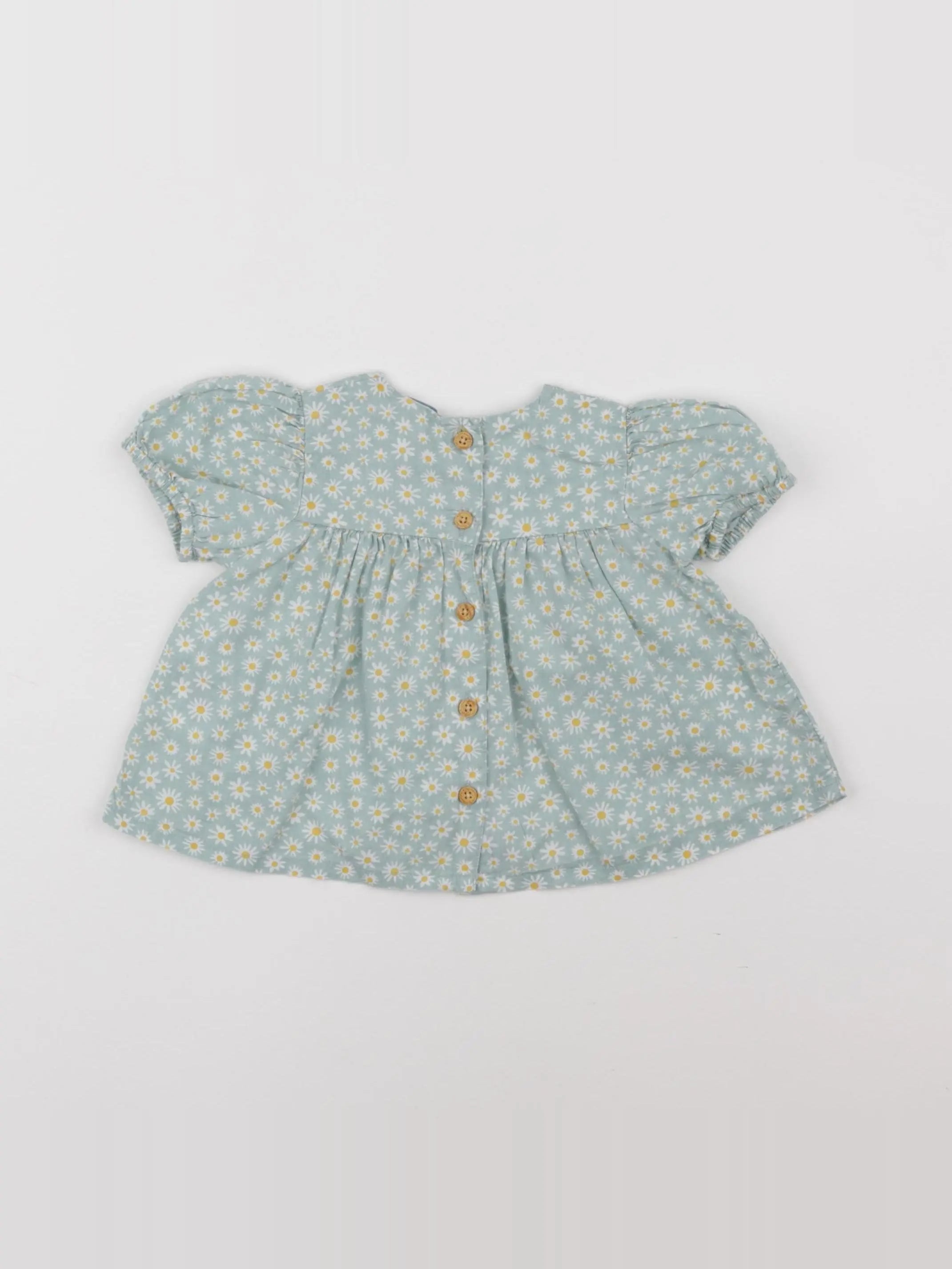 Vertbaudet - blouse vert - 6 mois