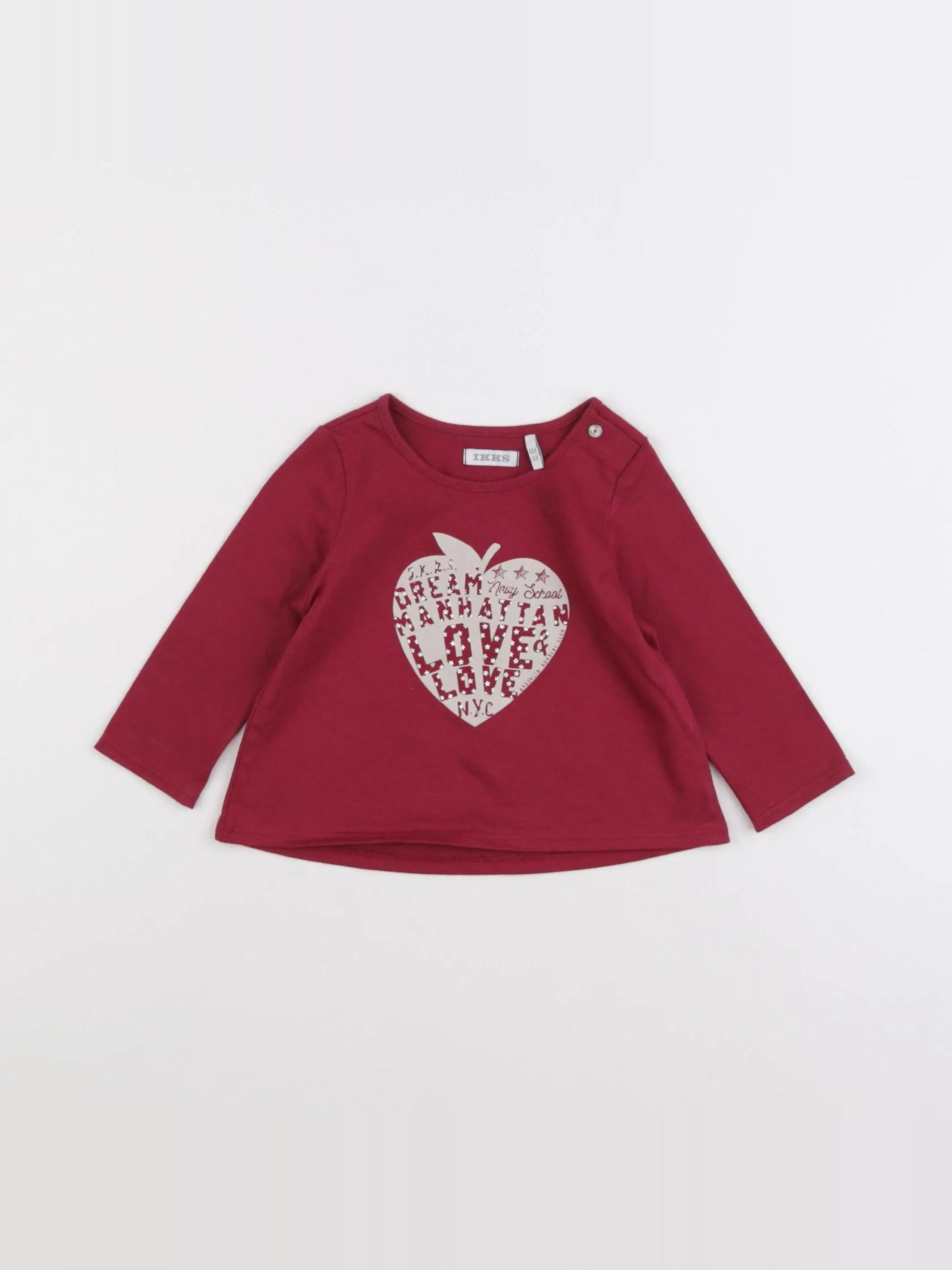 IKKS - tee-shirt rose - 6 mois