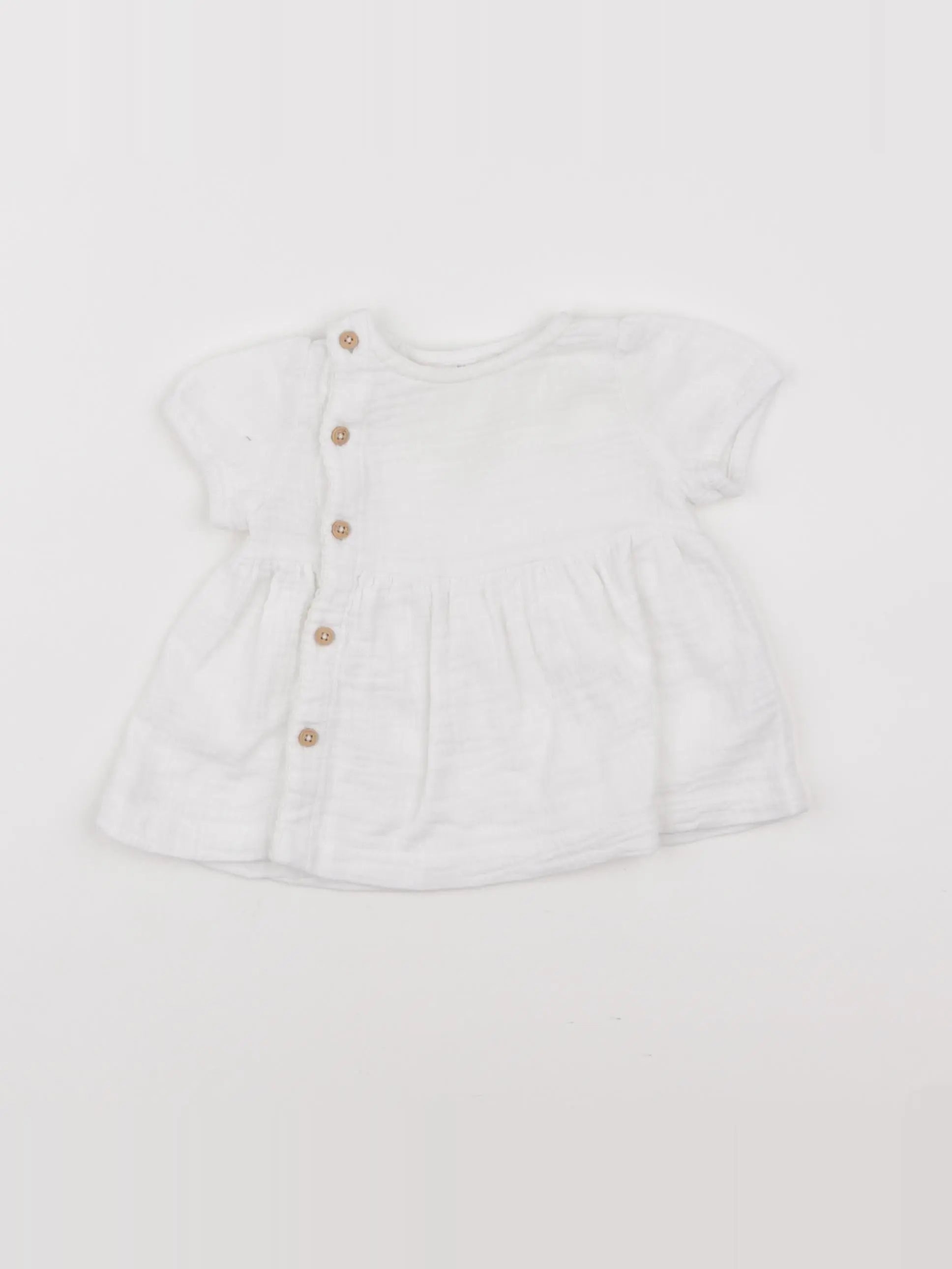 Boutchou - blouse blanc - 6 mois