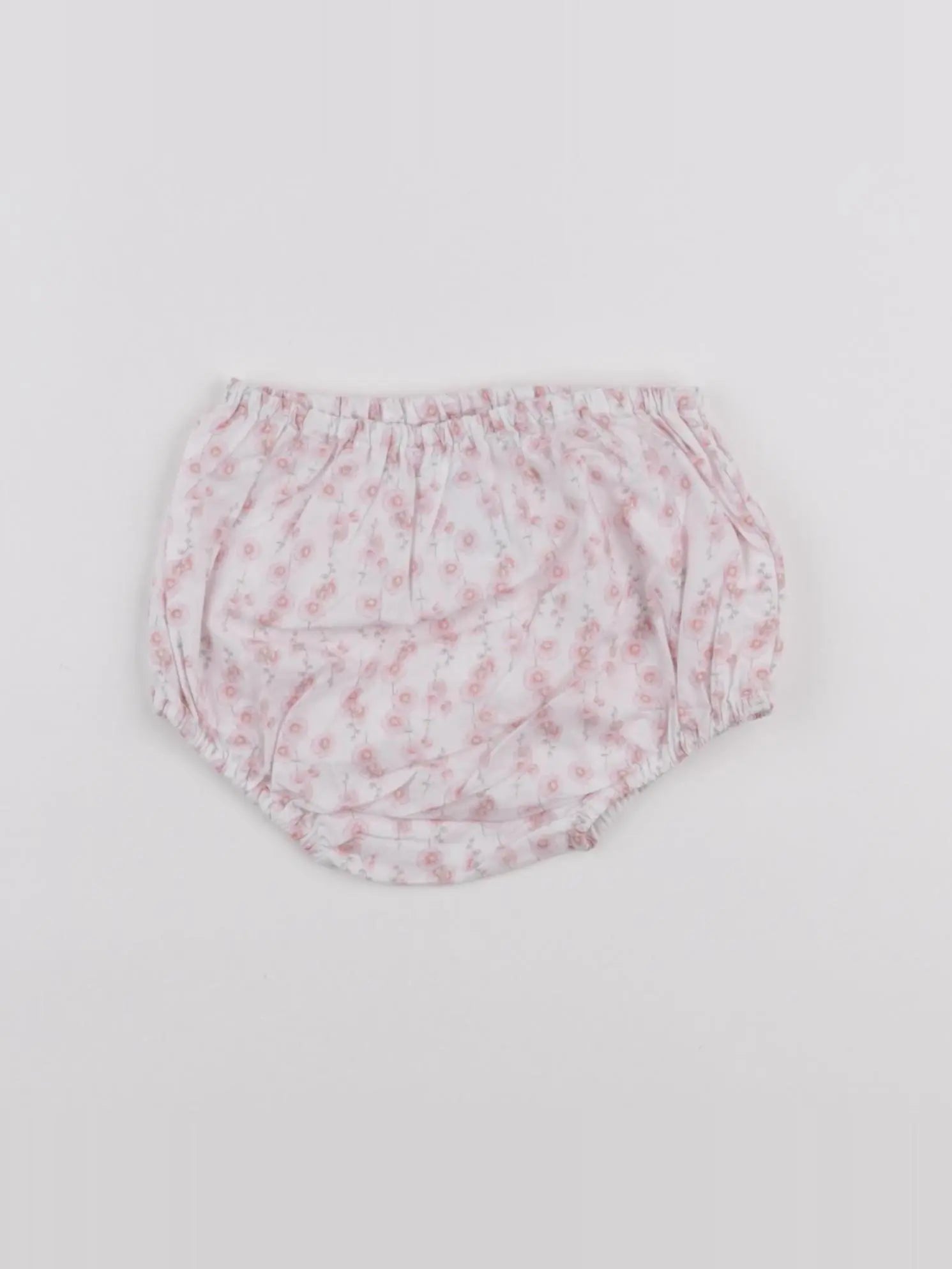 Jacadi - bloomer blanc, rose - 6 mois