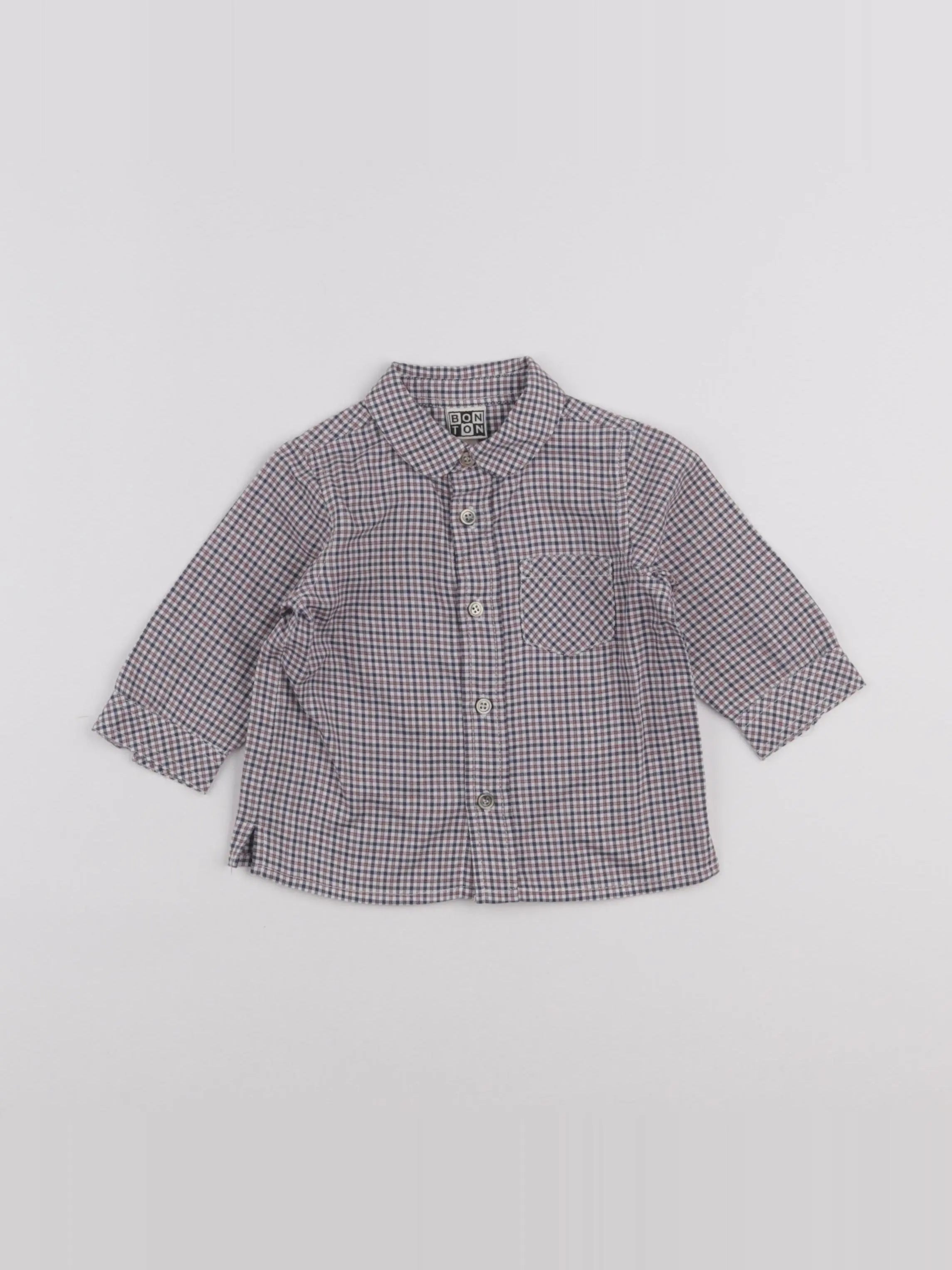 Bonton - chemise multicolore - 6 mois