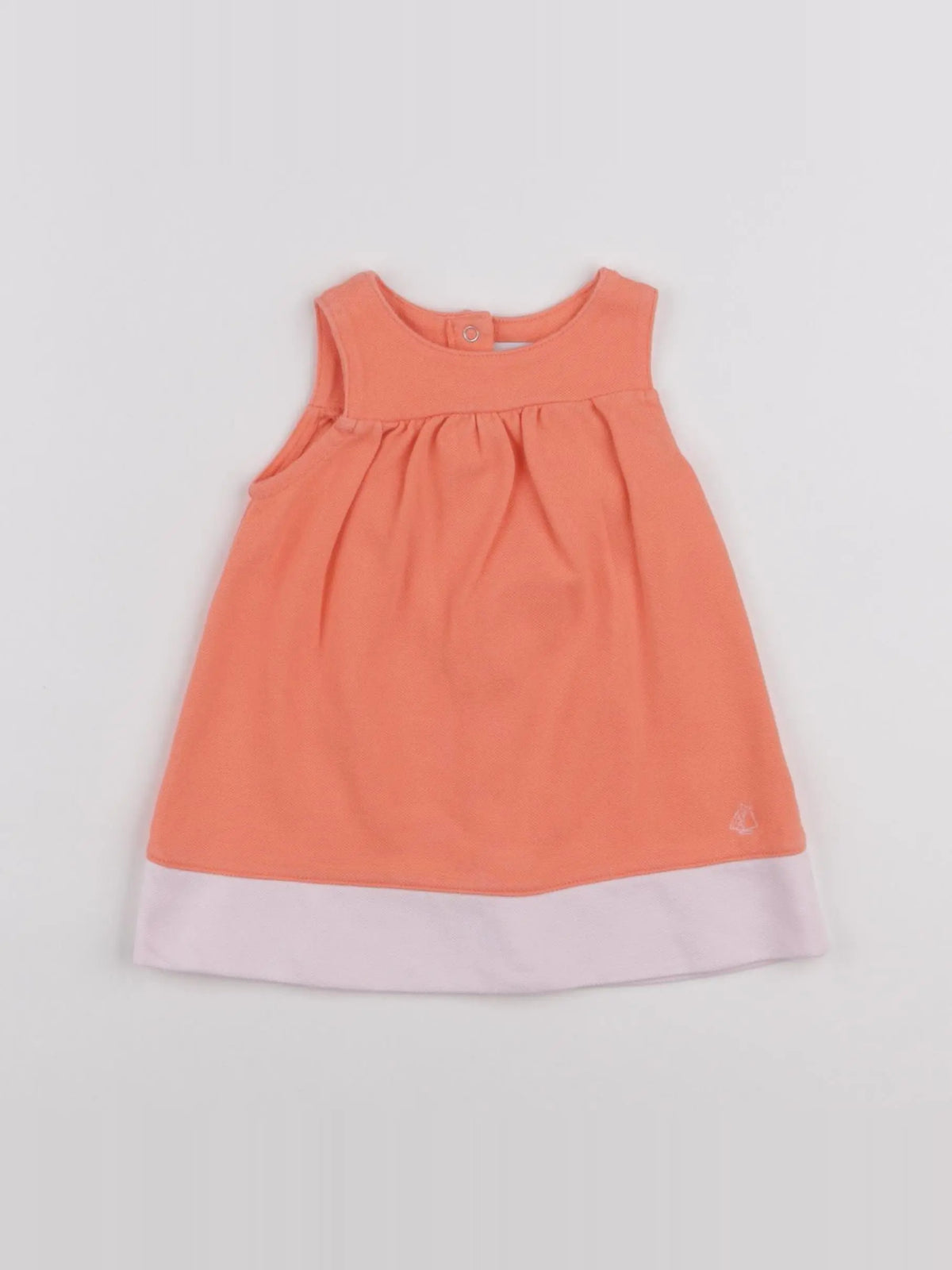 Petit Bateau - robe orange - 3 mois