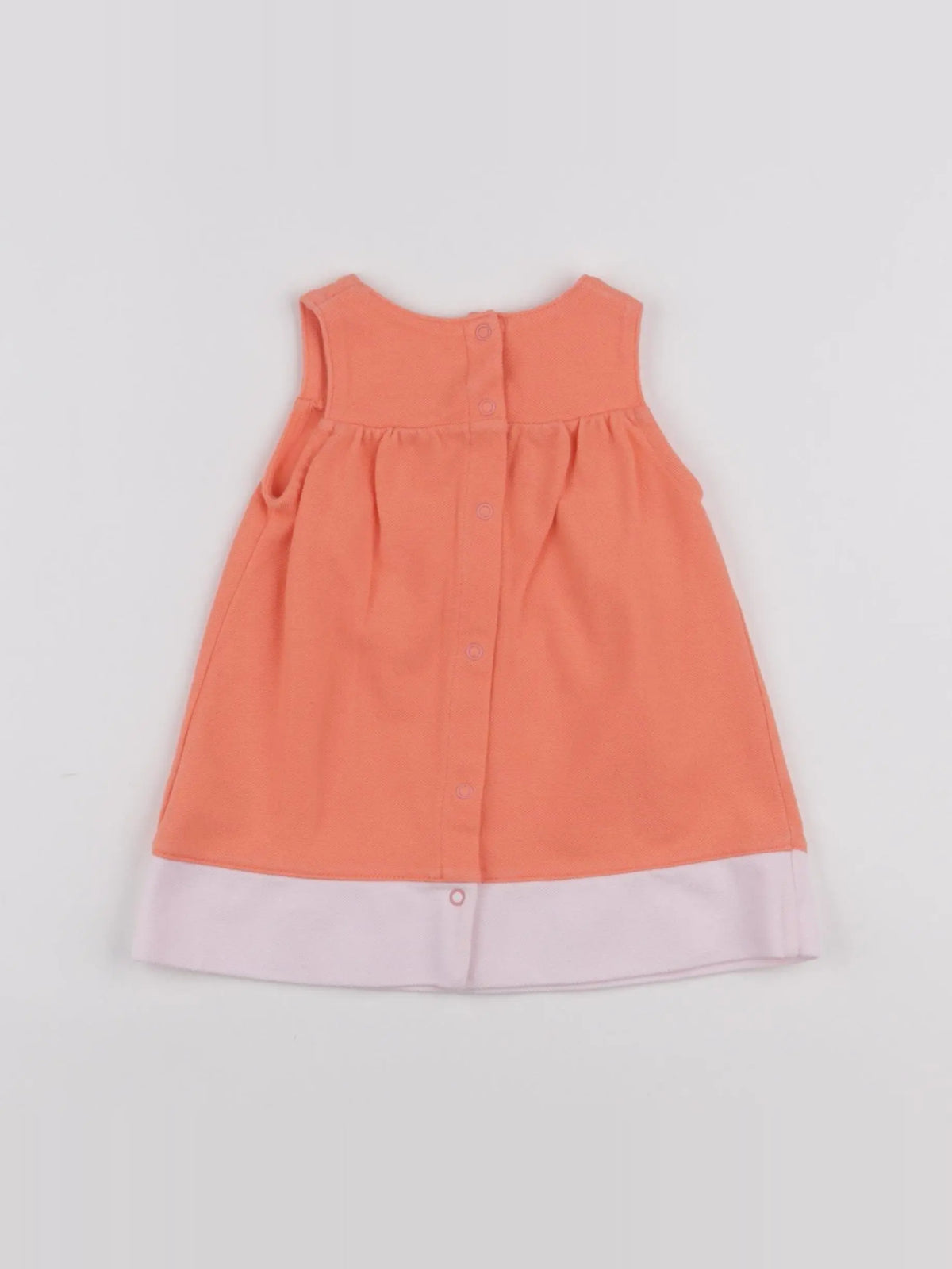 Petit Bateau - robe orange - 3 mois