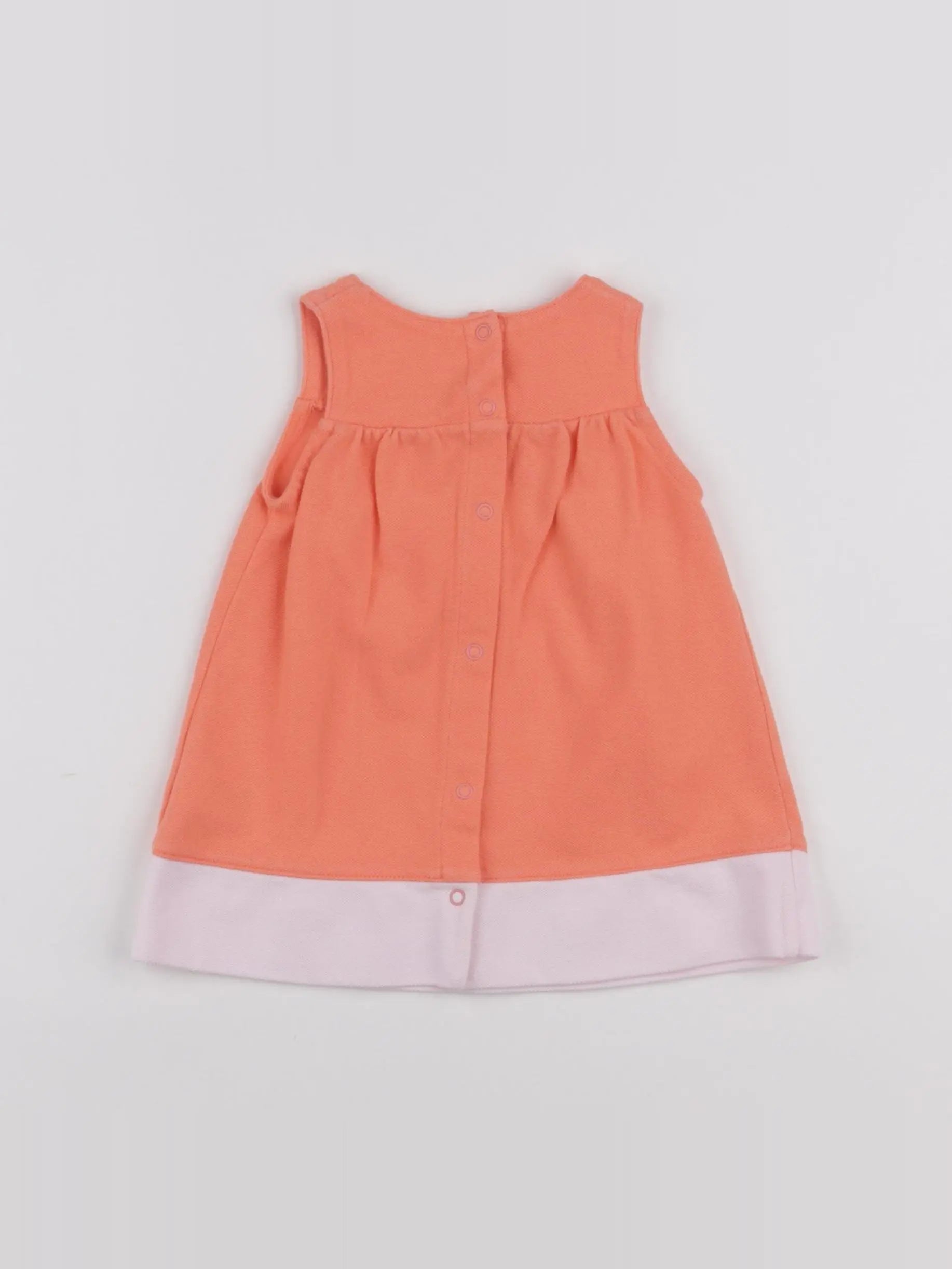 Petit Bateau - robe orange - 3 mois