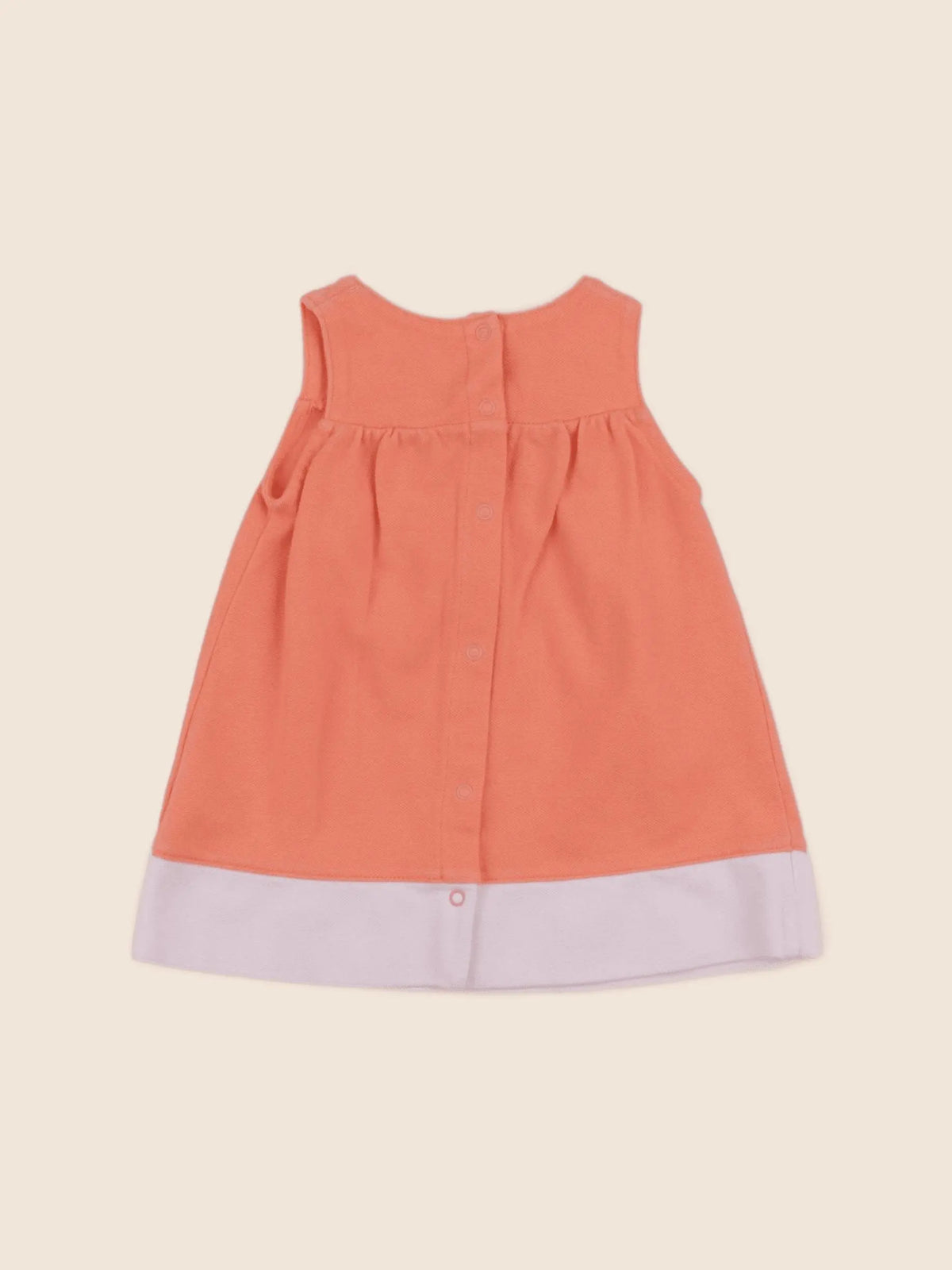 Petit Bateau - robe orange - 3 mois