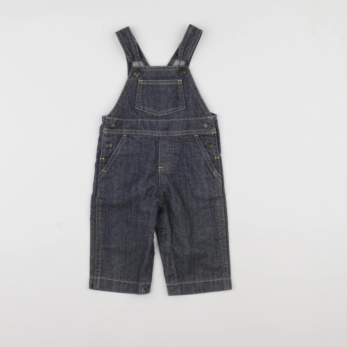 Petit Bateau - salopette bleu - 6 mois
